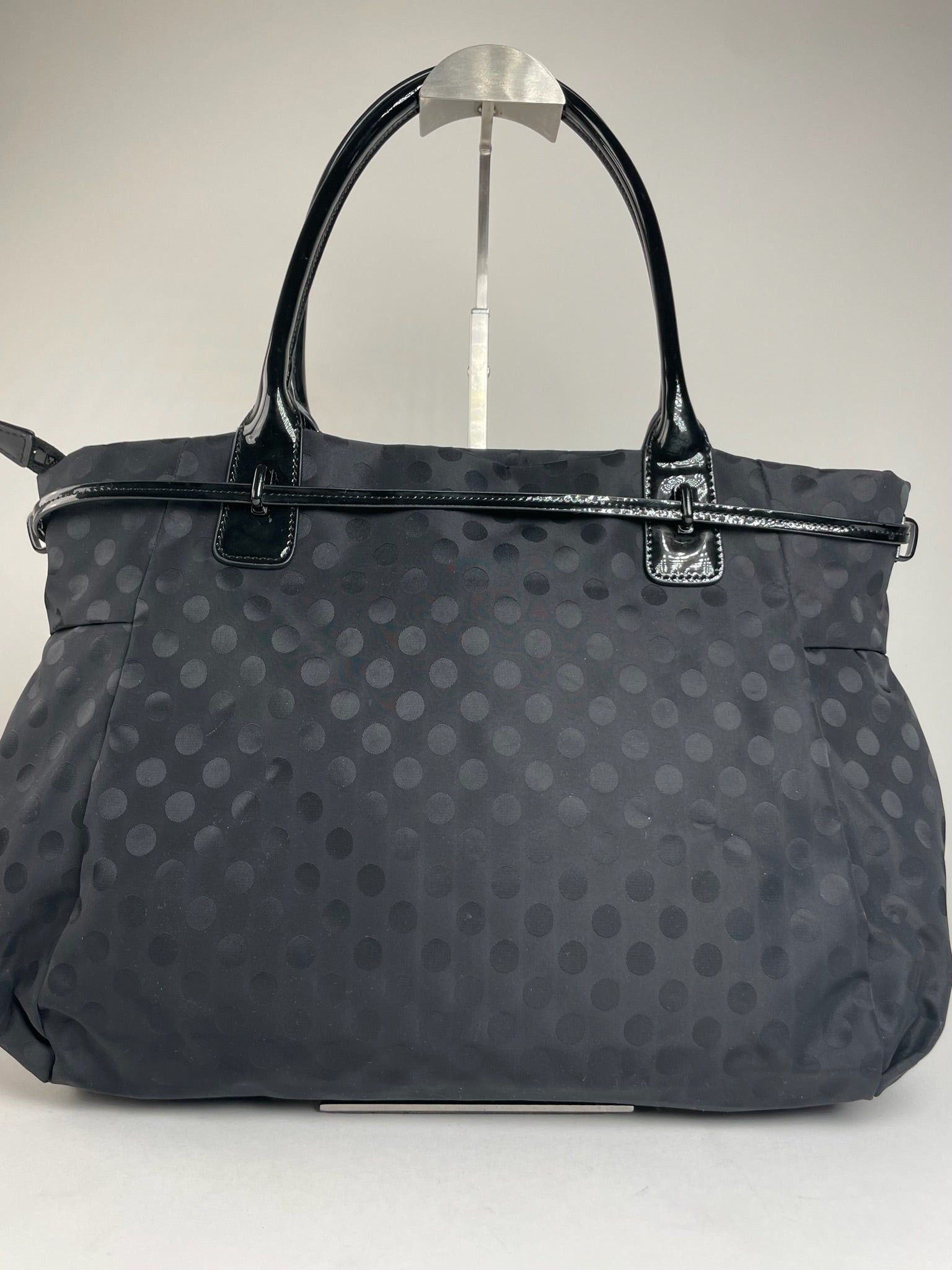 Yohji Yamamoto Vintage Polkadoz Patent Leather / Polyester Handbag Size ONE SIZE - 2 Thumbnail