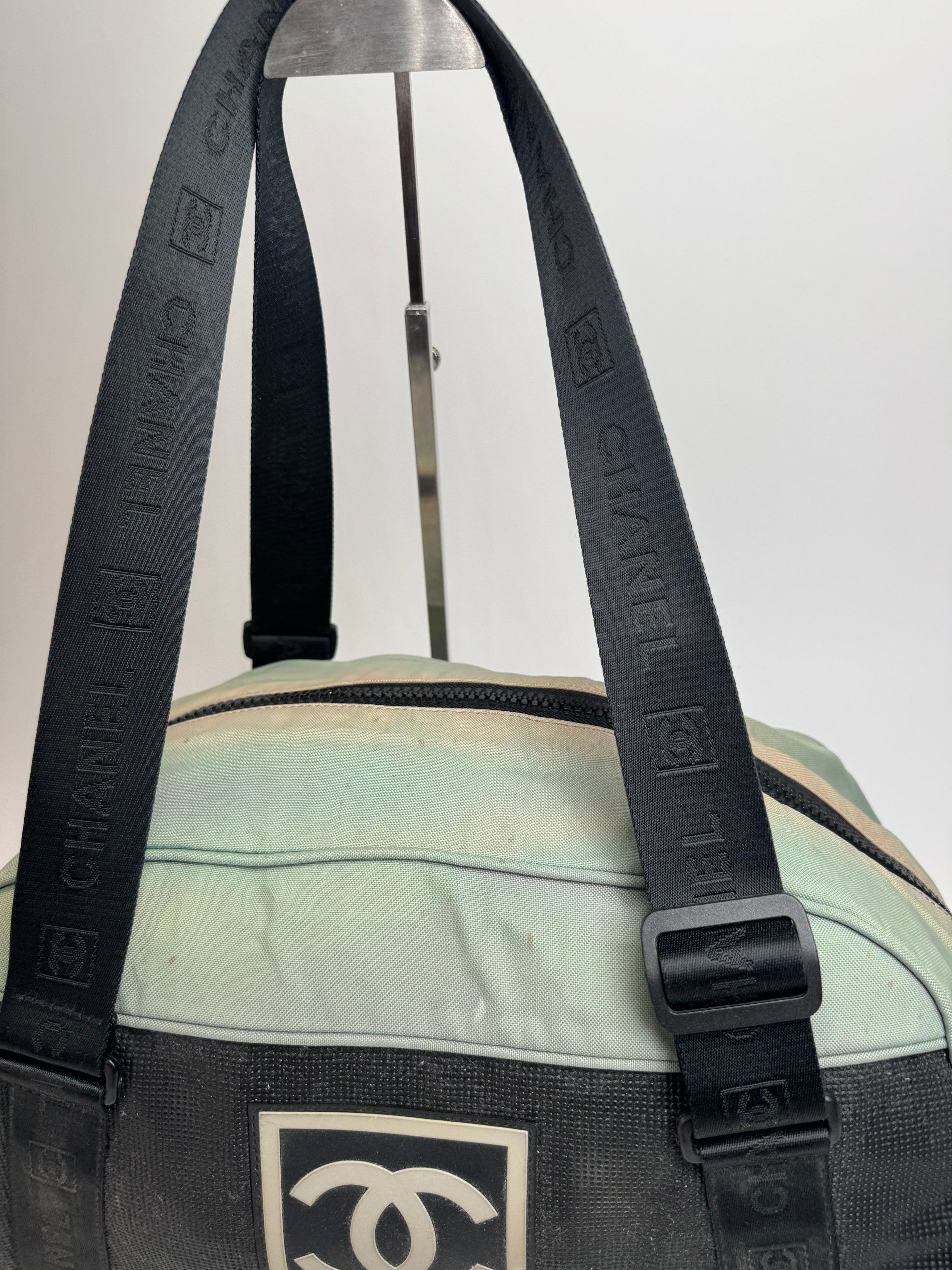 Chanel Vintage Sport Duffel Bag Mint Black Size ONE SIZE - 14 Thumbnail