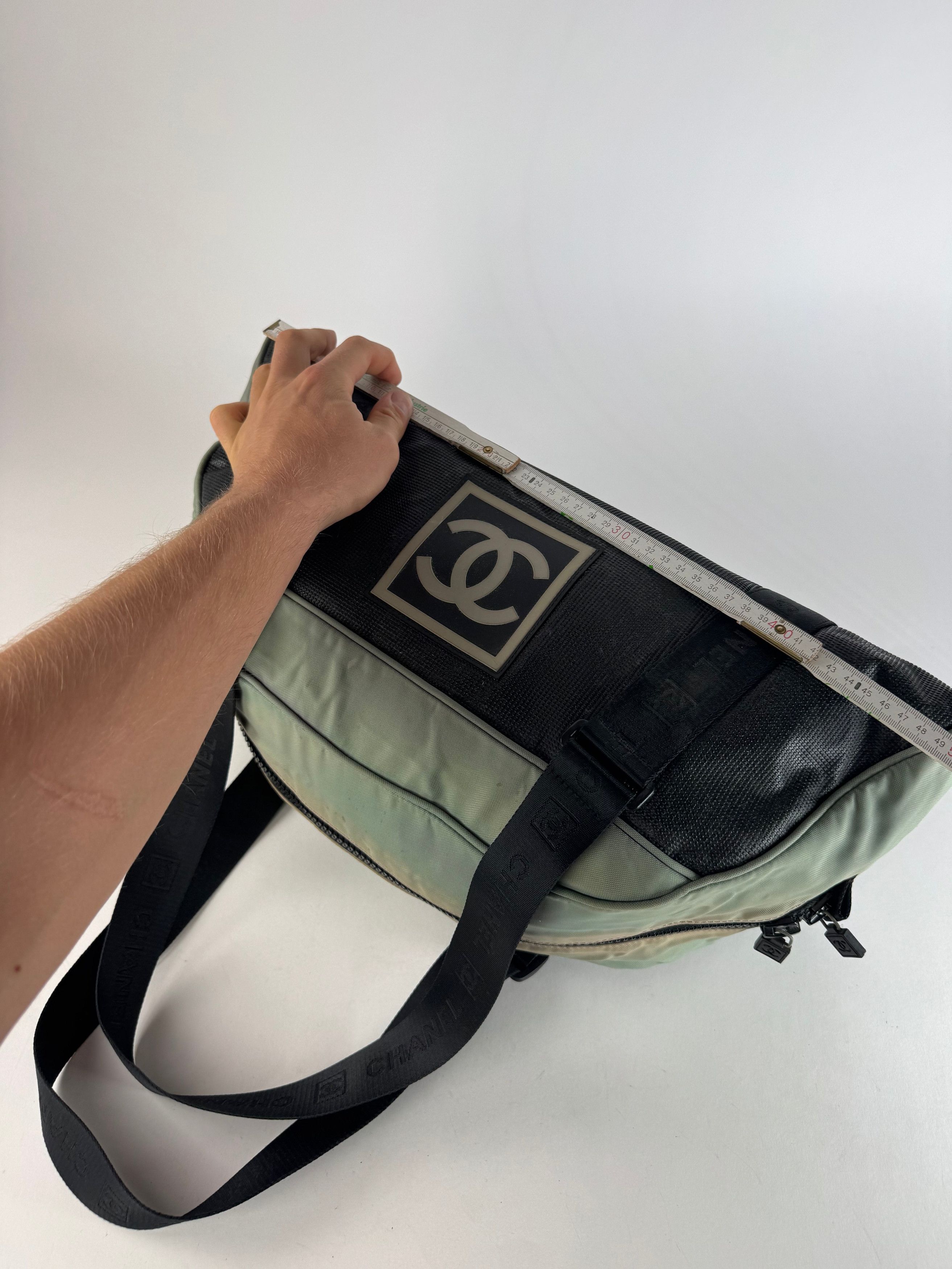 Chanel Vintage Sport Duffel Bag Mint Black Size ONE SIZE - 10 Thumbnail