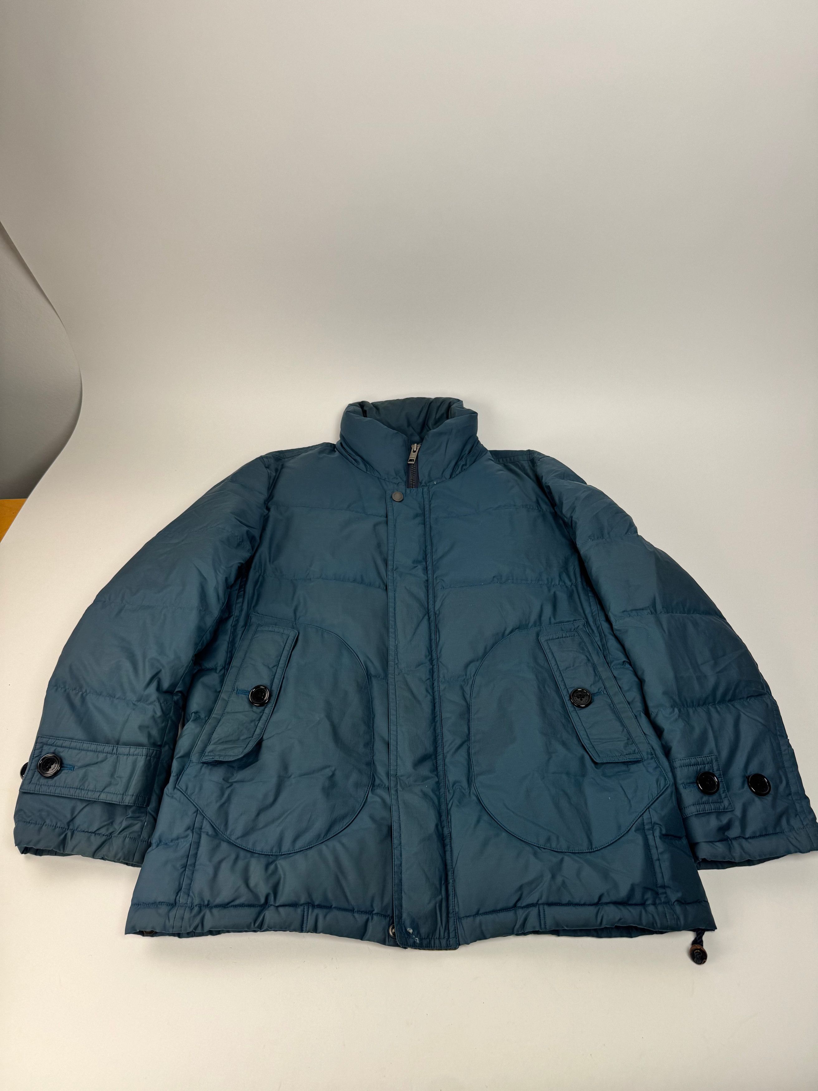 Burberry Vintage Puffer Jacket Blue M/L Size L / US 10 / IT 46 - 4 Thumbnail
