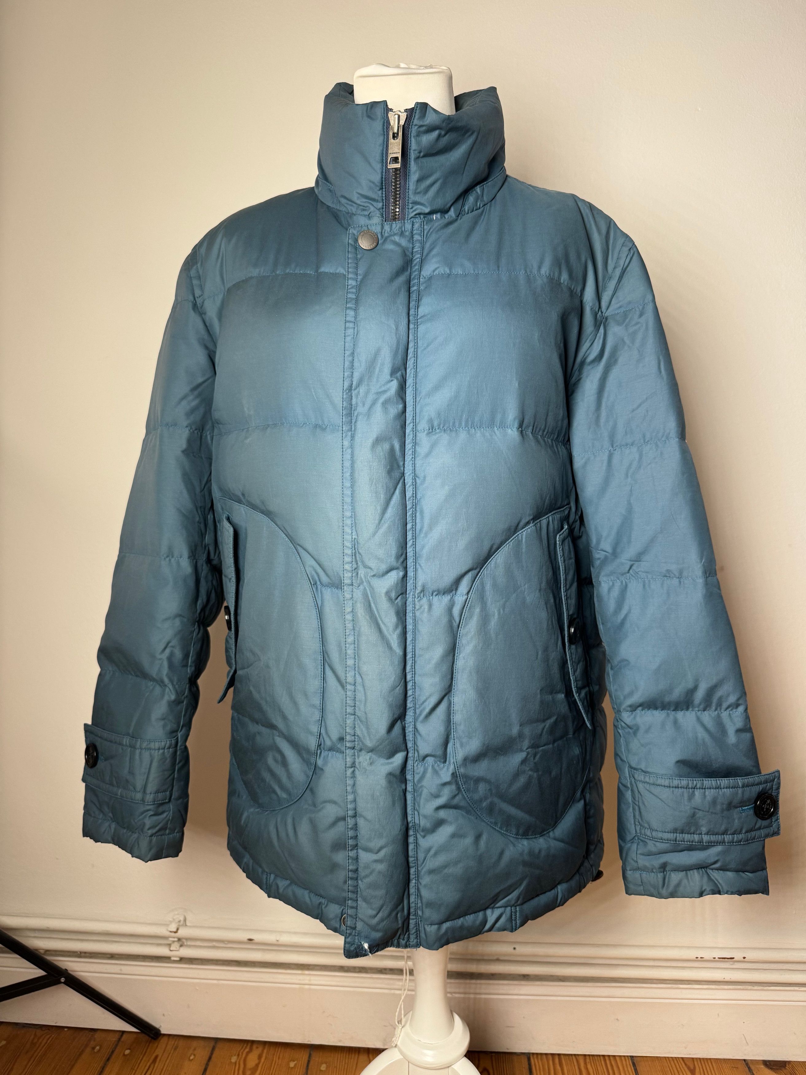Burberry Vintage Puffer Jacket Blue M/L Size L / US 10 / IT 46 - 15 Thumbnail