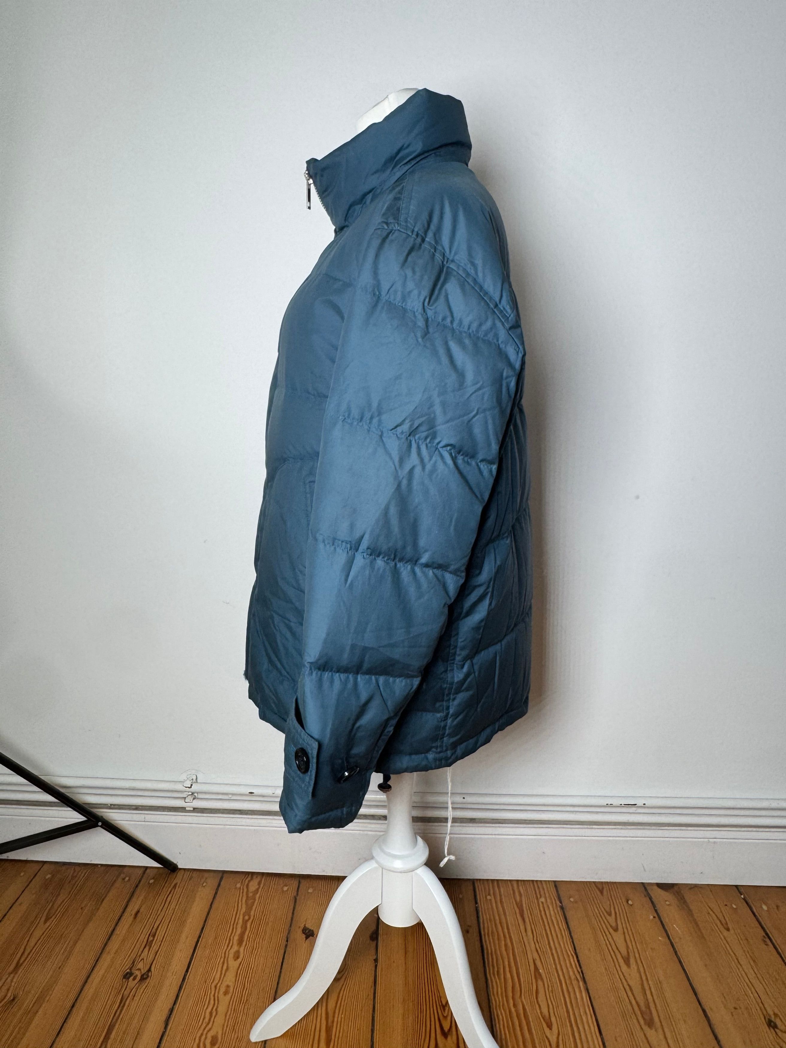 Burberry Vintage Puffer Jacket Blue M/L Size L / US 10 / IT 46 - 2 Thumbnail