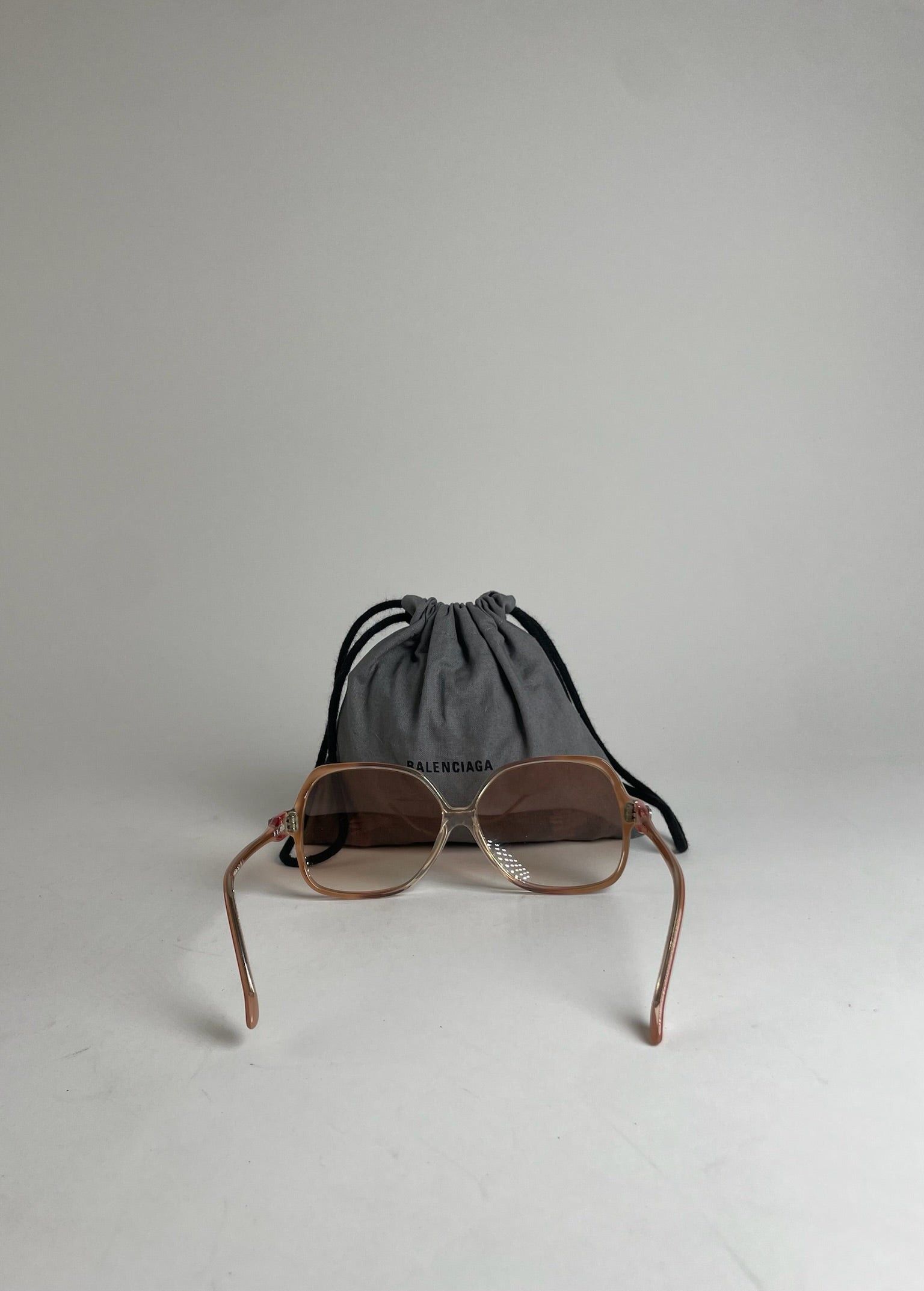 Balenciaga Vintage Overd Sunglasses Red Size ONE SIZE - 4 Thumbnail