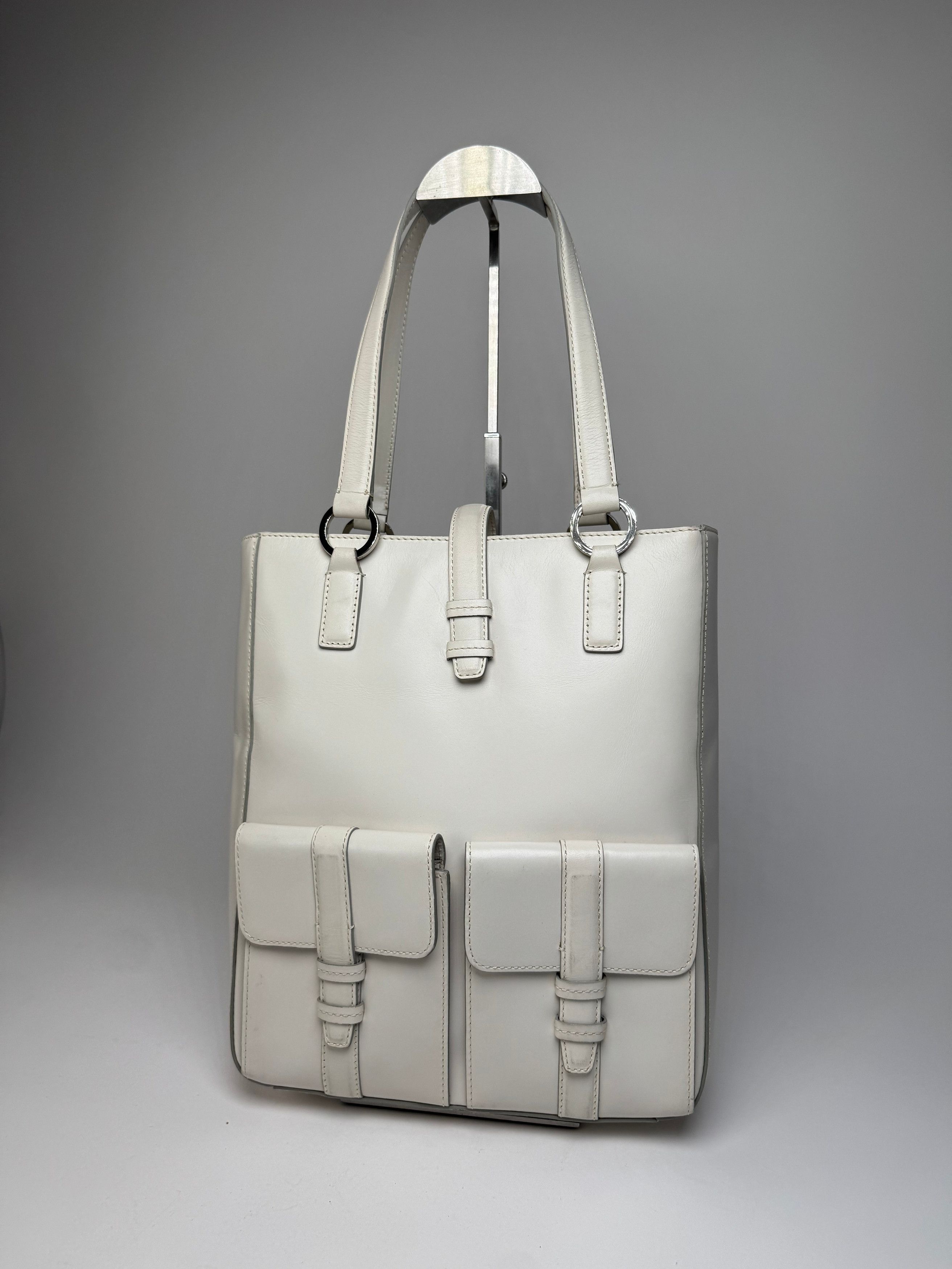 Givenchy Vintage Leather Handbag White Size ONE SIZE - 14 Thumbnail