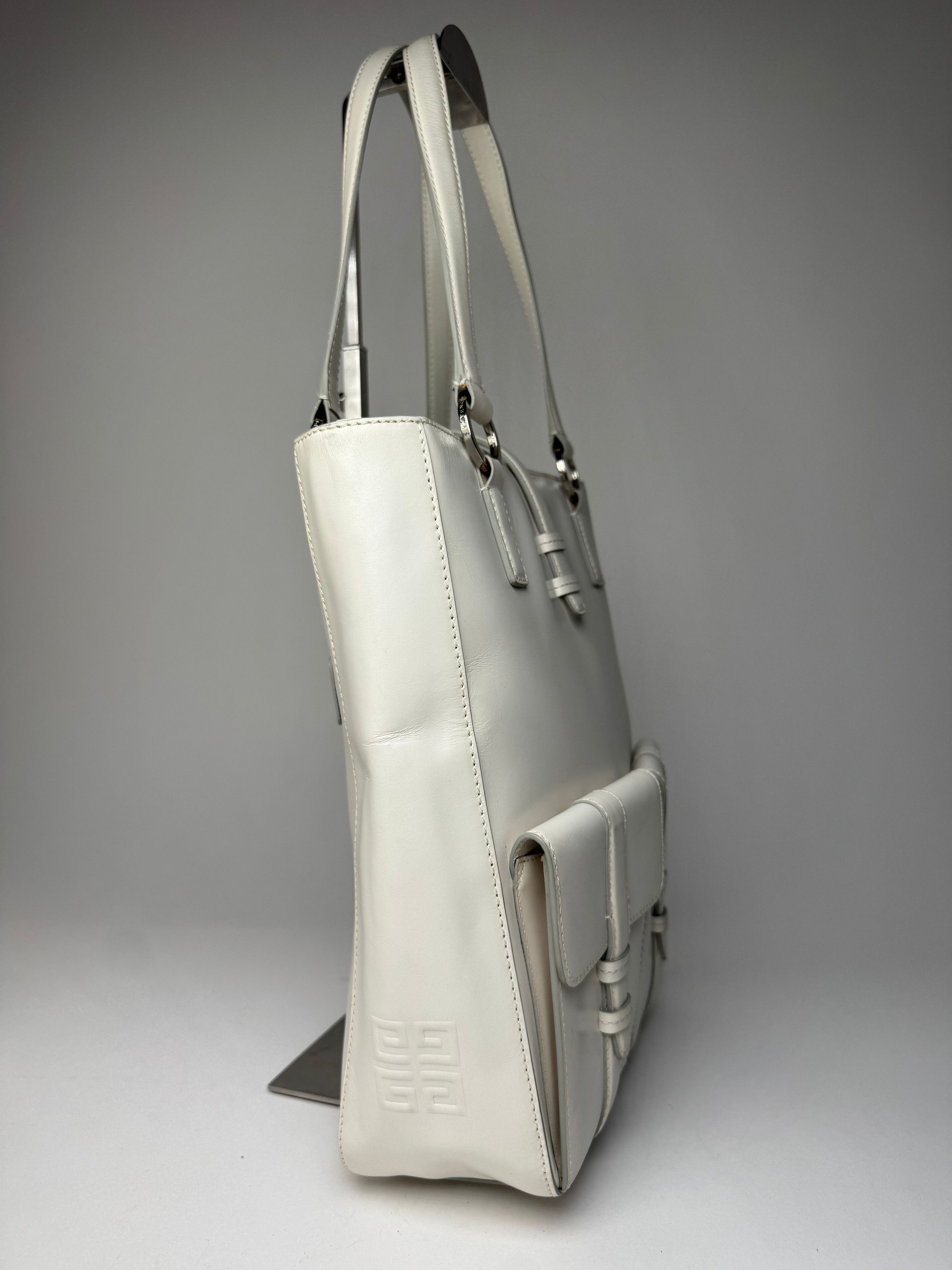 Givenchy Vintage Leather Handbag White Size ONE SIZE - 5 Thumbnail