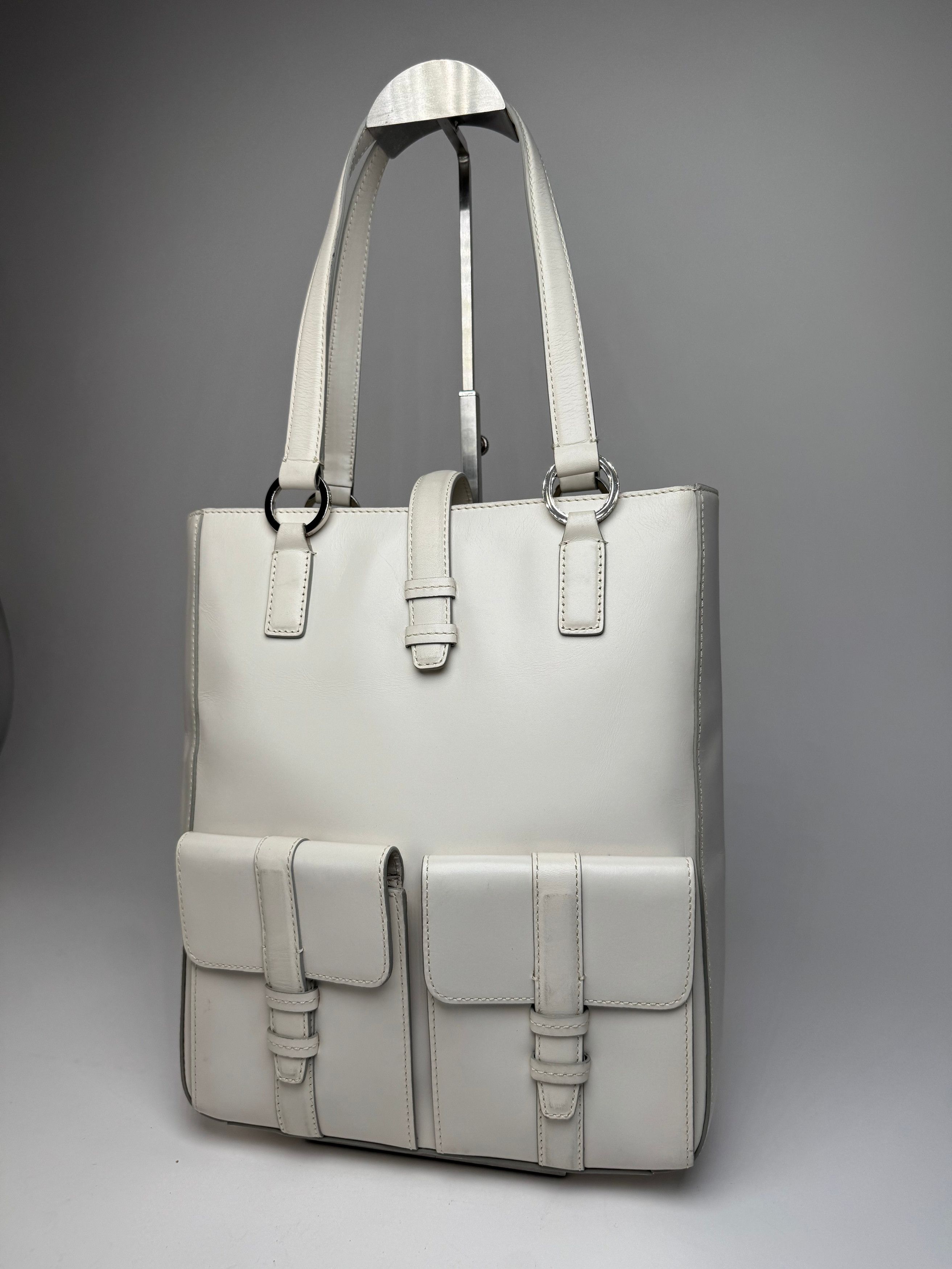Givenchy Vintage Leather Handbag White Size ONE SIZE - 6 Thumbnail