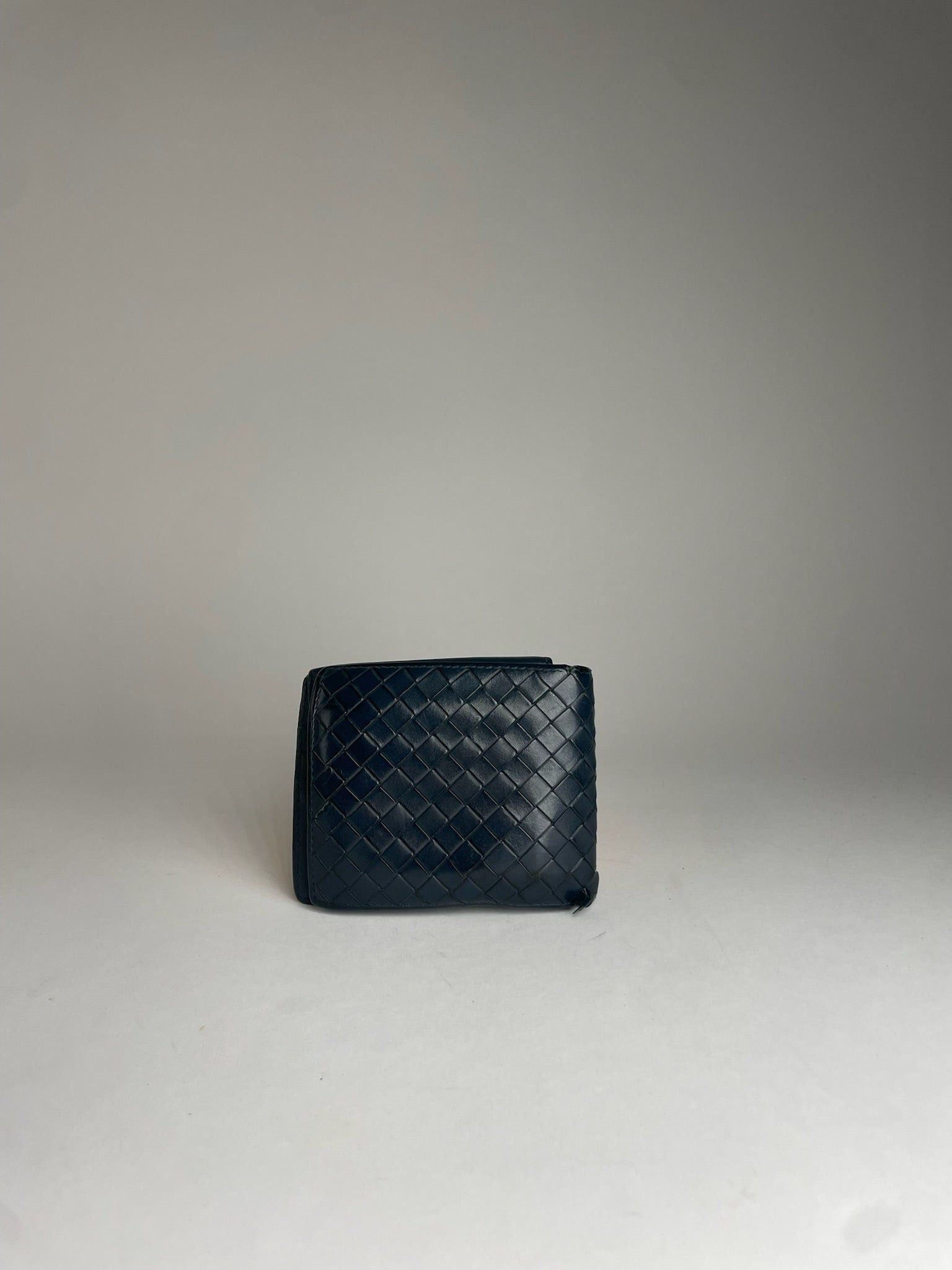Bottega Veneta Vintage Flapable Leather Intrecciato Wallet Black Size ONE SIZE - 7 Thumbnail