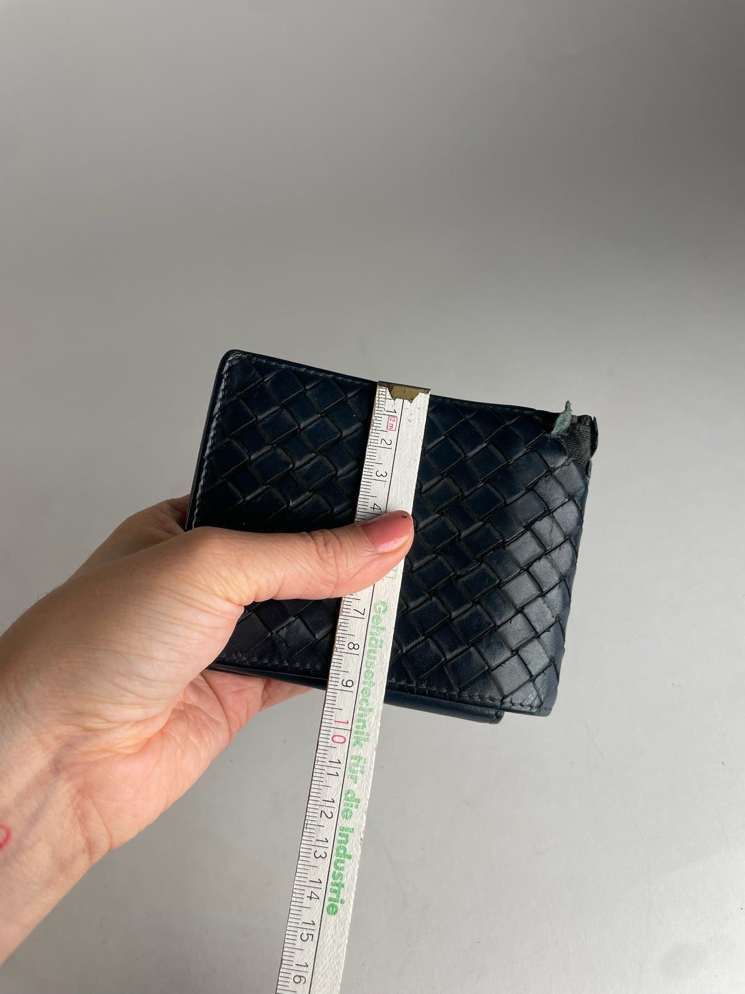 Bottega Veneta Vintage Flapable Leather Intrecciato Wallet Black Size ONE SIZE - 8 Thumbnail