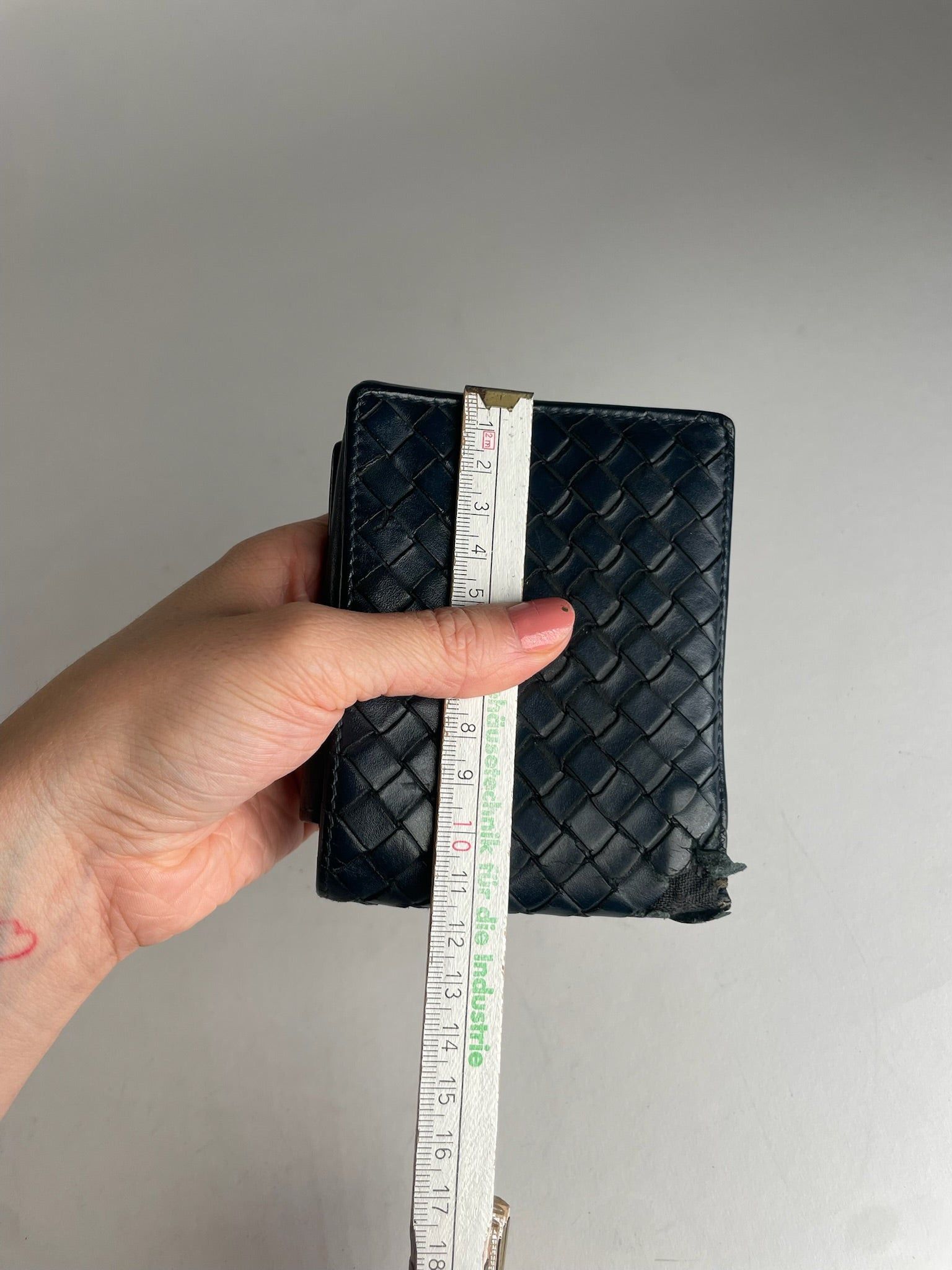 Bottega Veneta Vintage Flapable Leather Intrecciato Wallet Black Size ONE SIZE - 9 Thumbnail