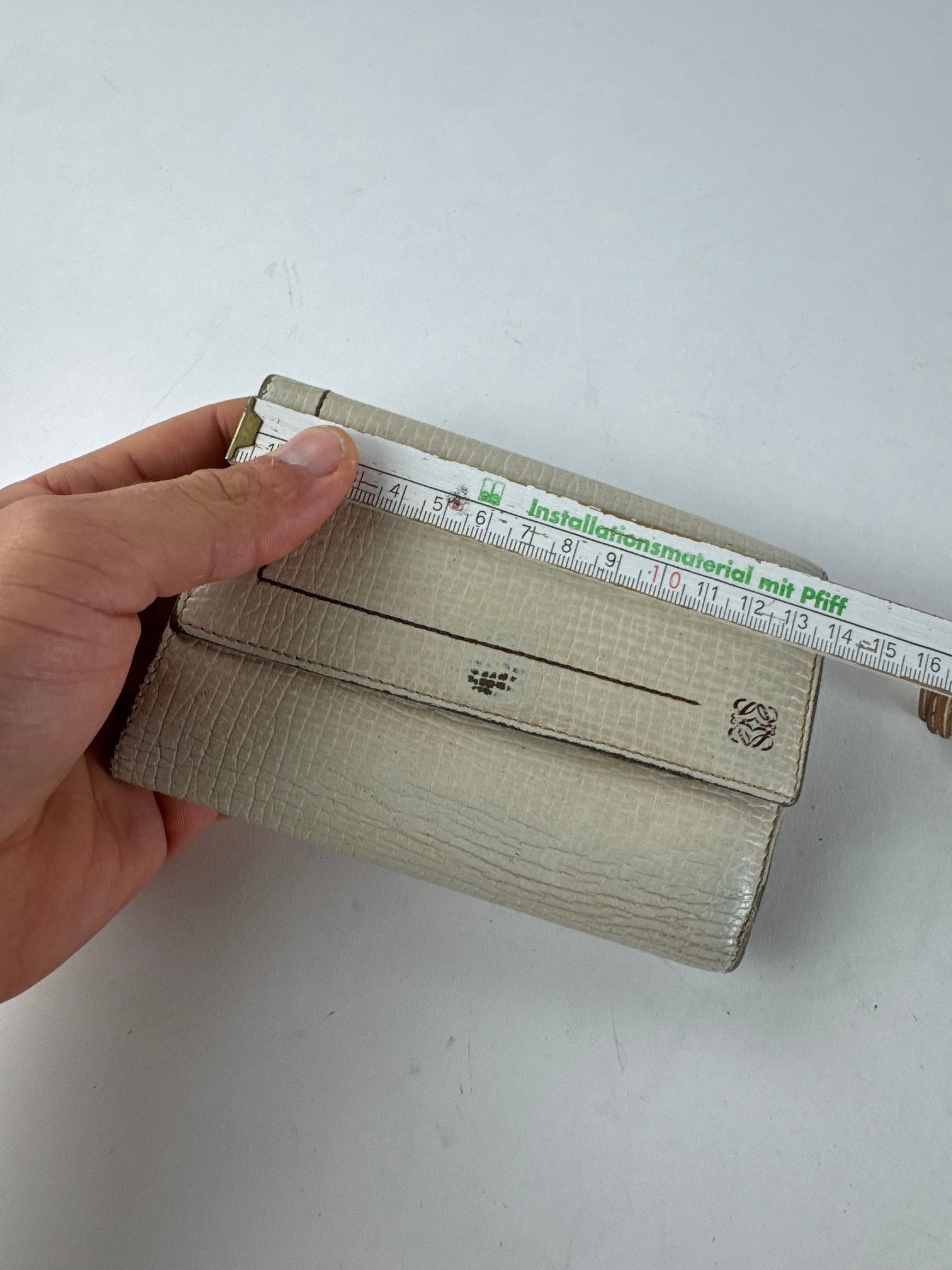 Loewe Vintage Madrid Leather Wallet White Size ONE SIZE - 9 Thumbnail