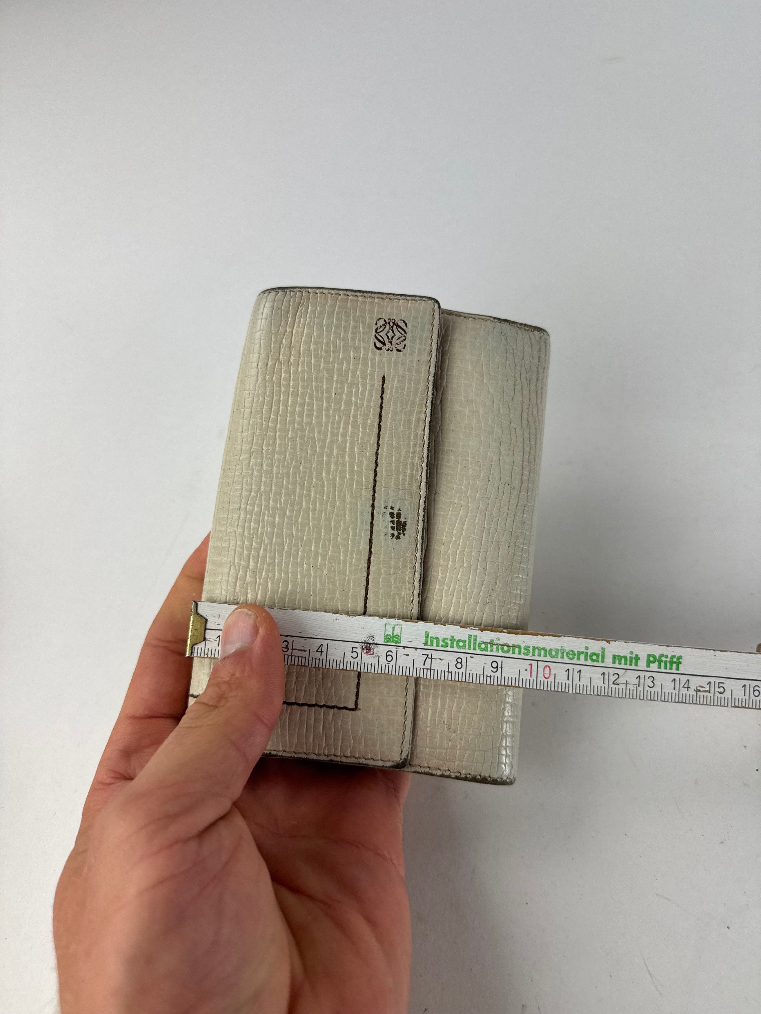 Loewe Vintage Madrid Leather Wallet White Size ONE SIZE - 10 Thumbnail