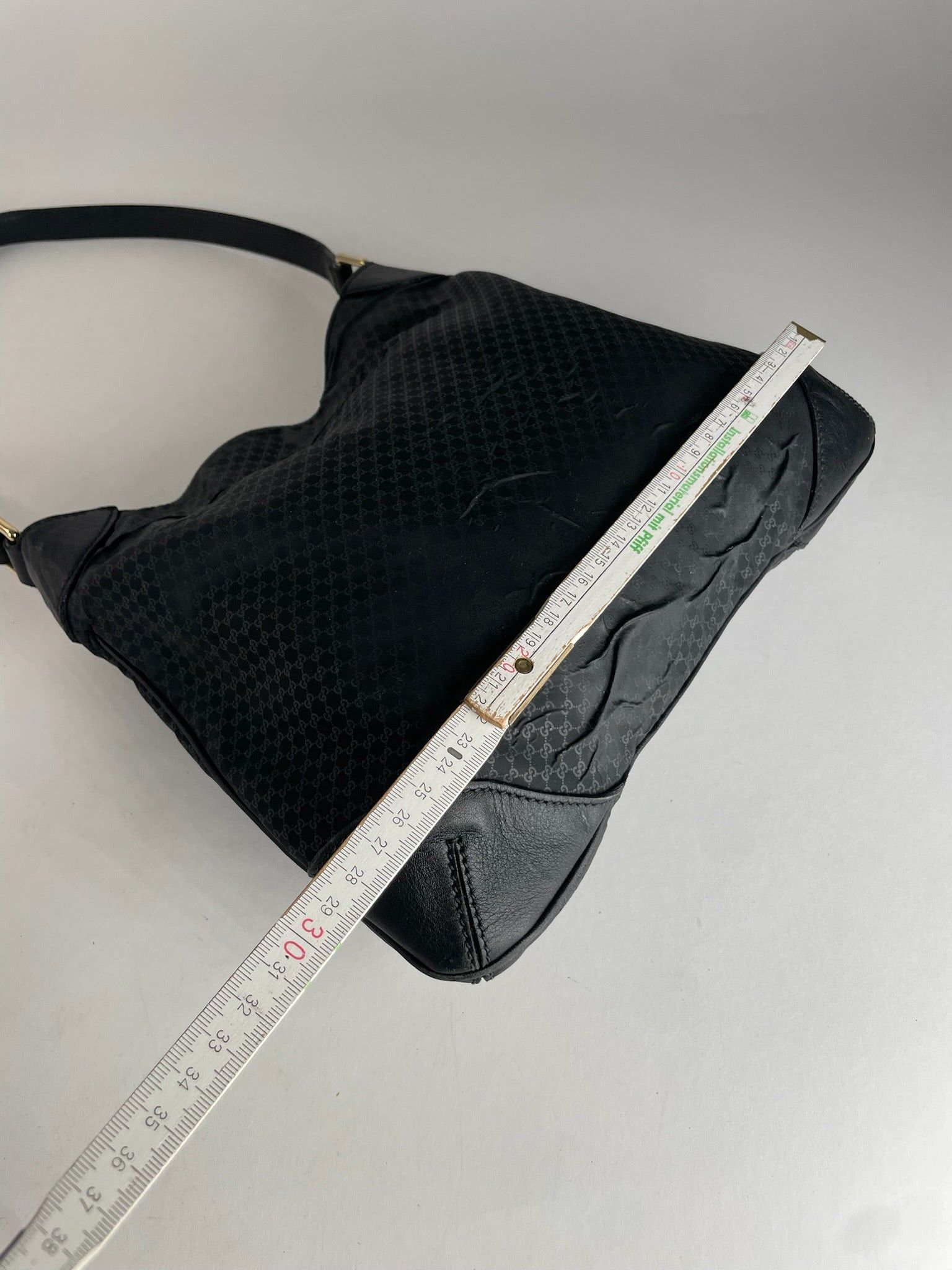 Gucci Vintage Multiway Vegan Leather Monogram Bag Black Size ONE SIZE - 14 Thumbnail