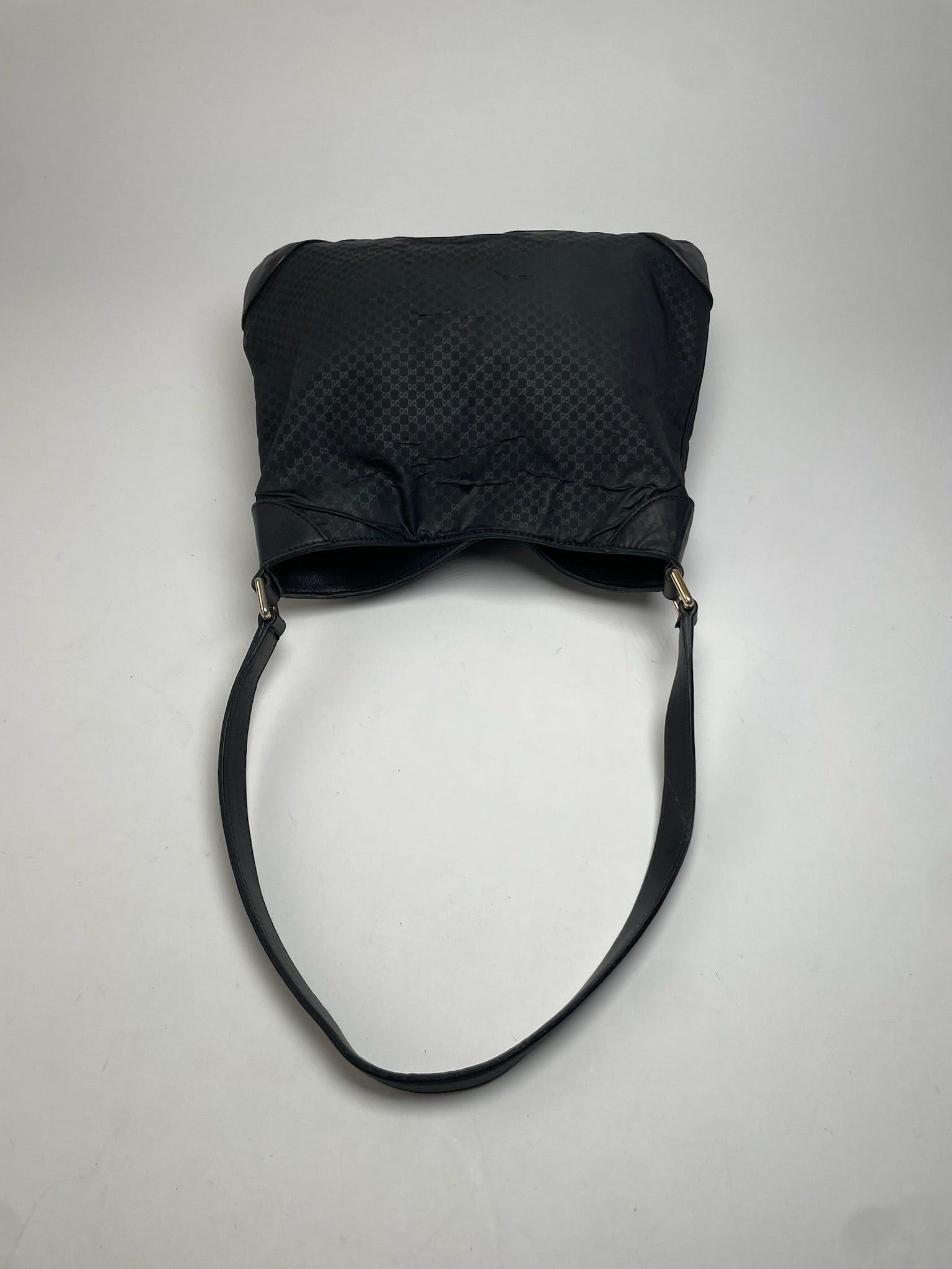 Gucci Vintage Multiway Vegan Leather Monogram Bag Black Size ONE SIZE - 8 Thumbnail