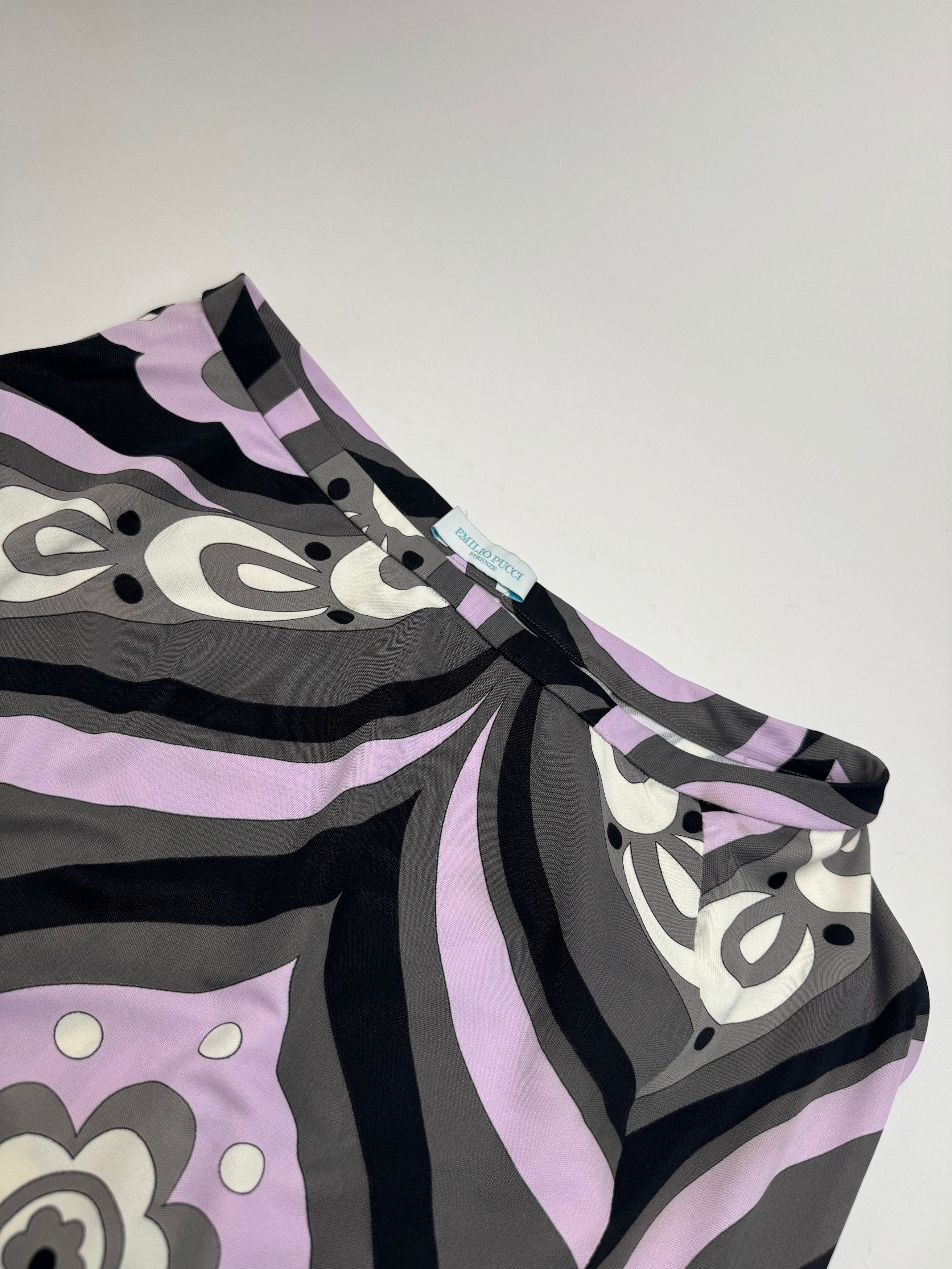 Emilio Pucci Vintage Viscose Abstract Skirt XS Size 24" / US 00 / IT 34 - 5 Thumbnail