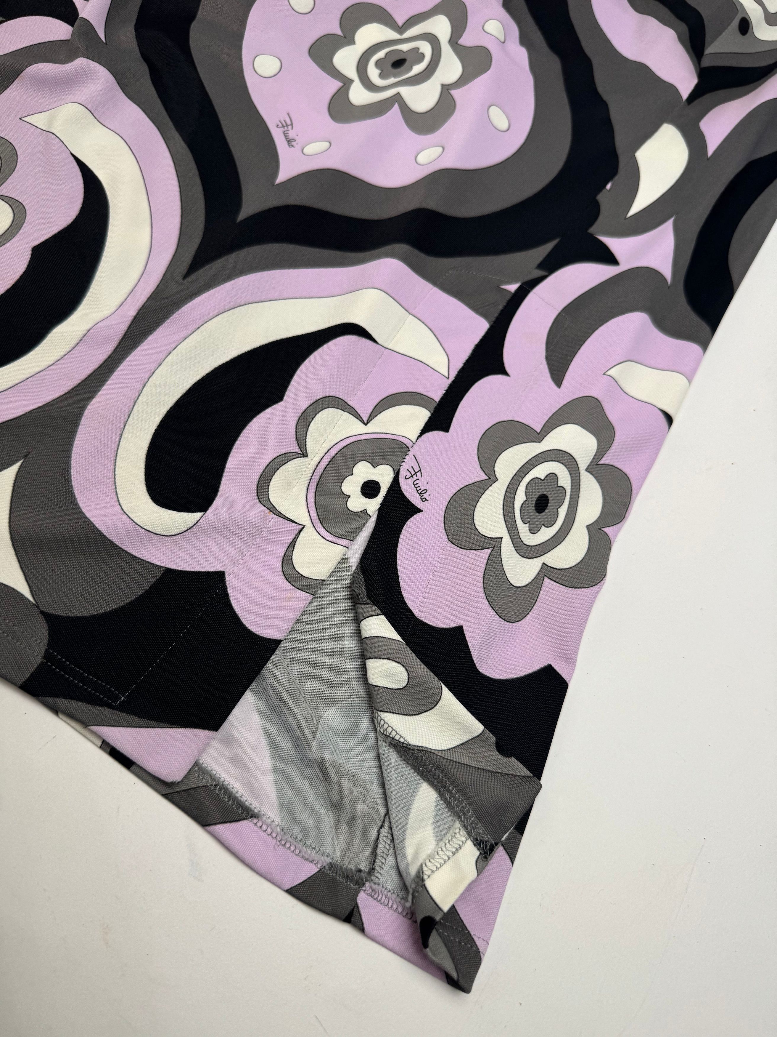 Emilio Pucci Vintage Viscose Abstract Skirt XS Size 24" / US 00 / IT 34 - 6 Thumbnail