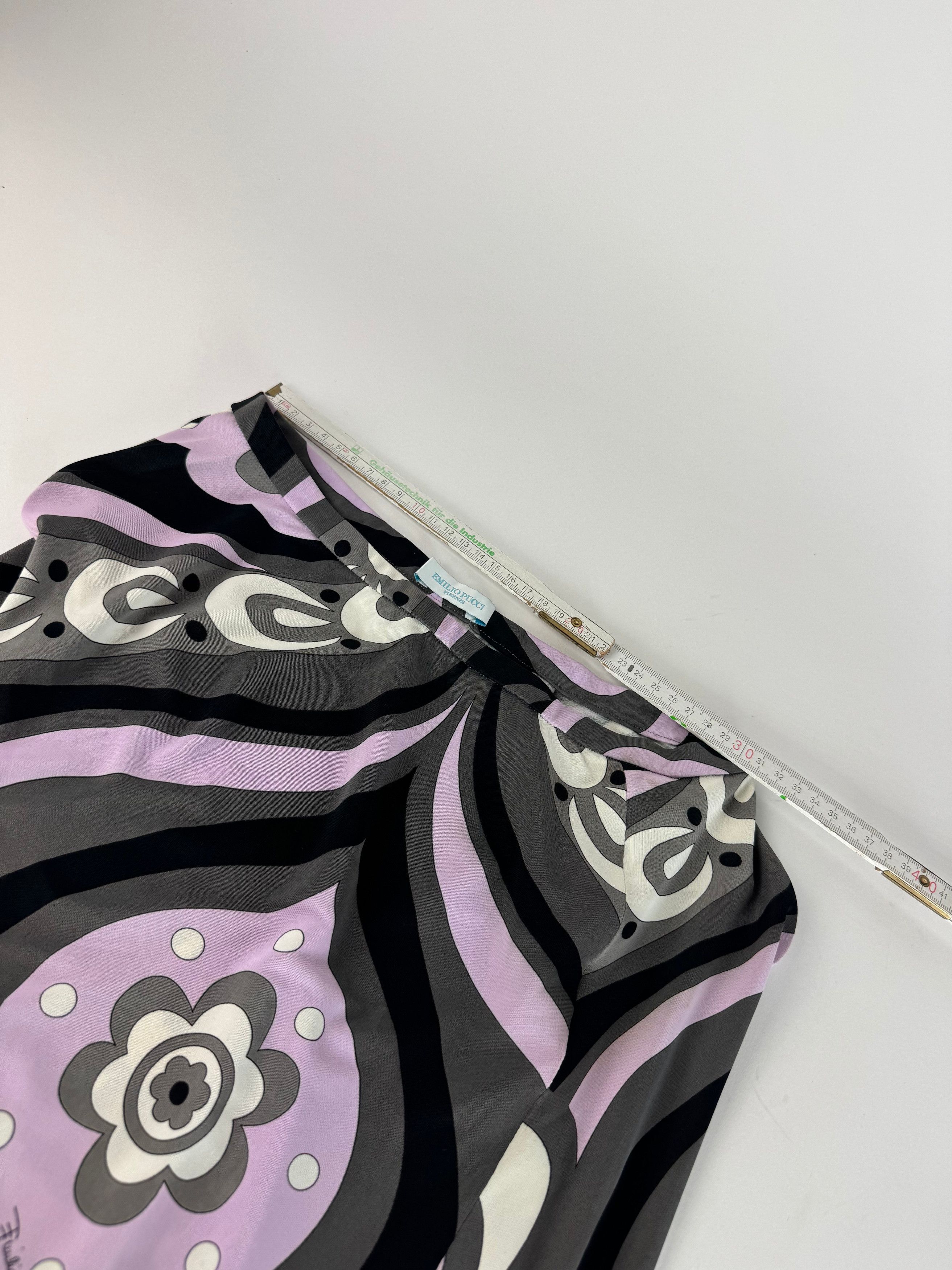 Emilio Pucci Vintage Viscose Abstract Skirt XS Size 24" / US 00 / IT 34 - 7 Thumbnail