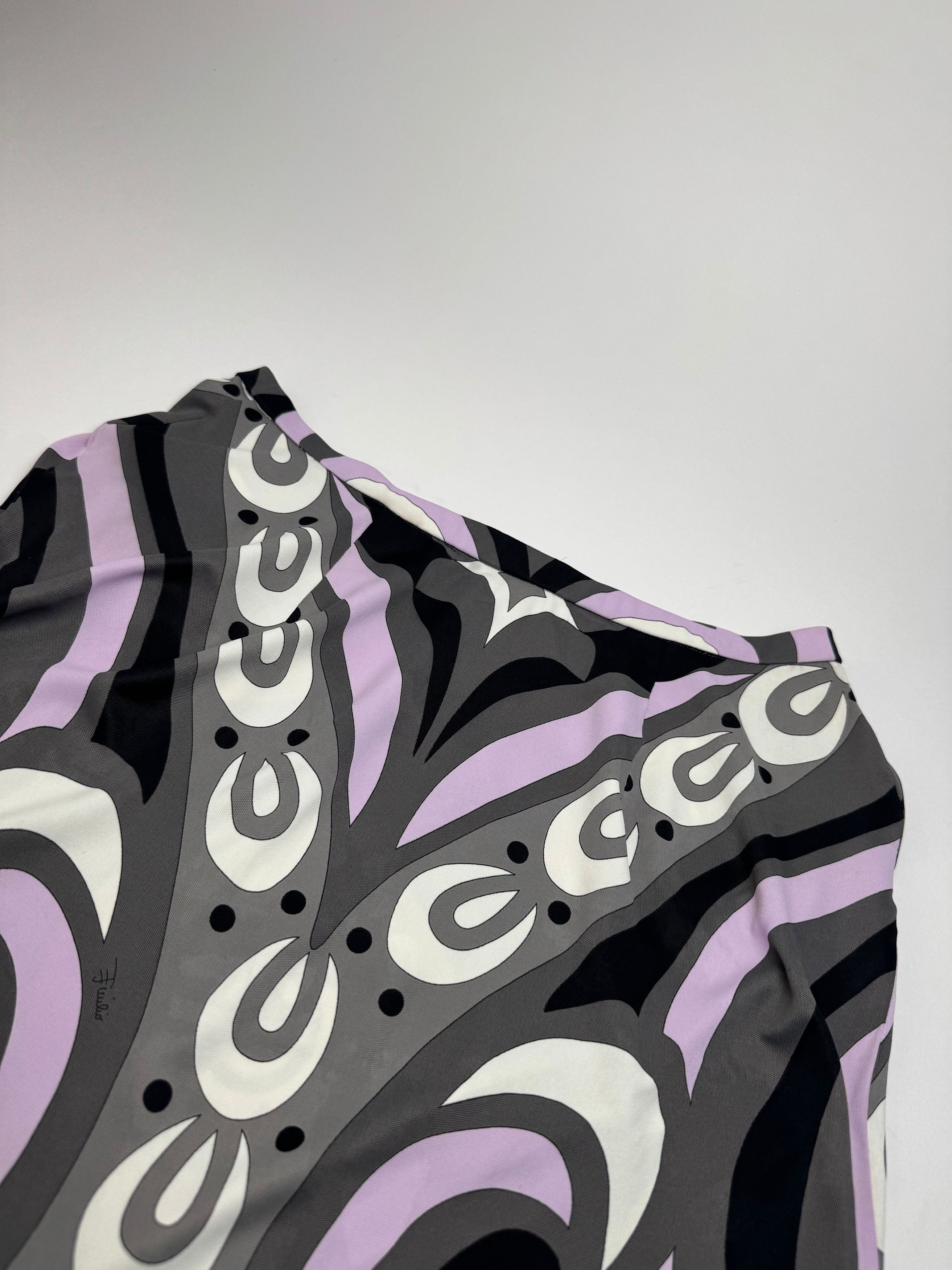 Emilio Pucci Vintage Viscose Abstract Skirt XS Size 24" / US 00 / IT 34 - 10 Thumbnail