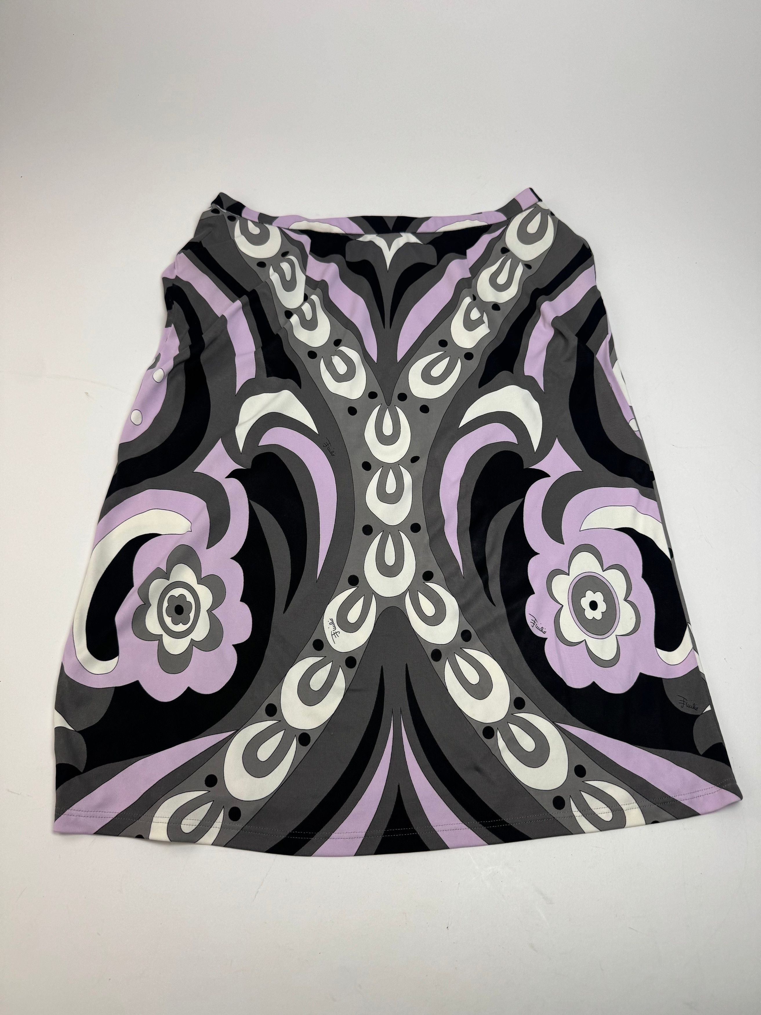Emilio Pucci Vintage Viscose Abstract Skirt XS Size 24" / US 00 / IT 34 - 9 Thumbnail