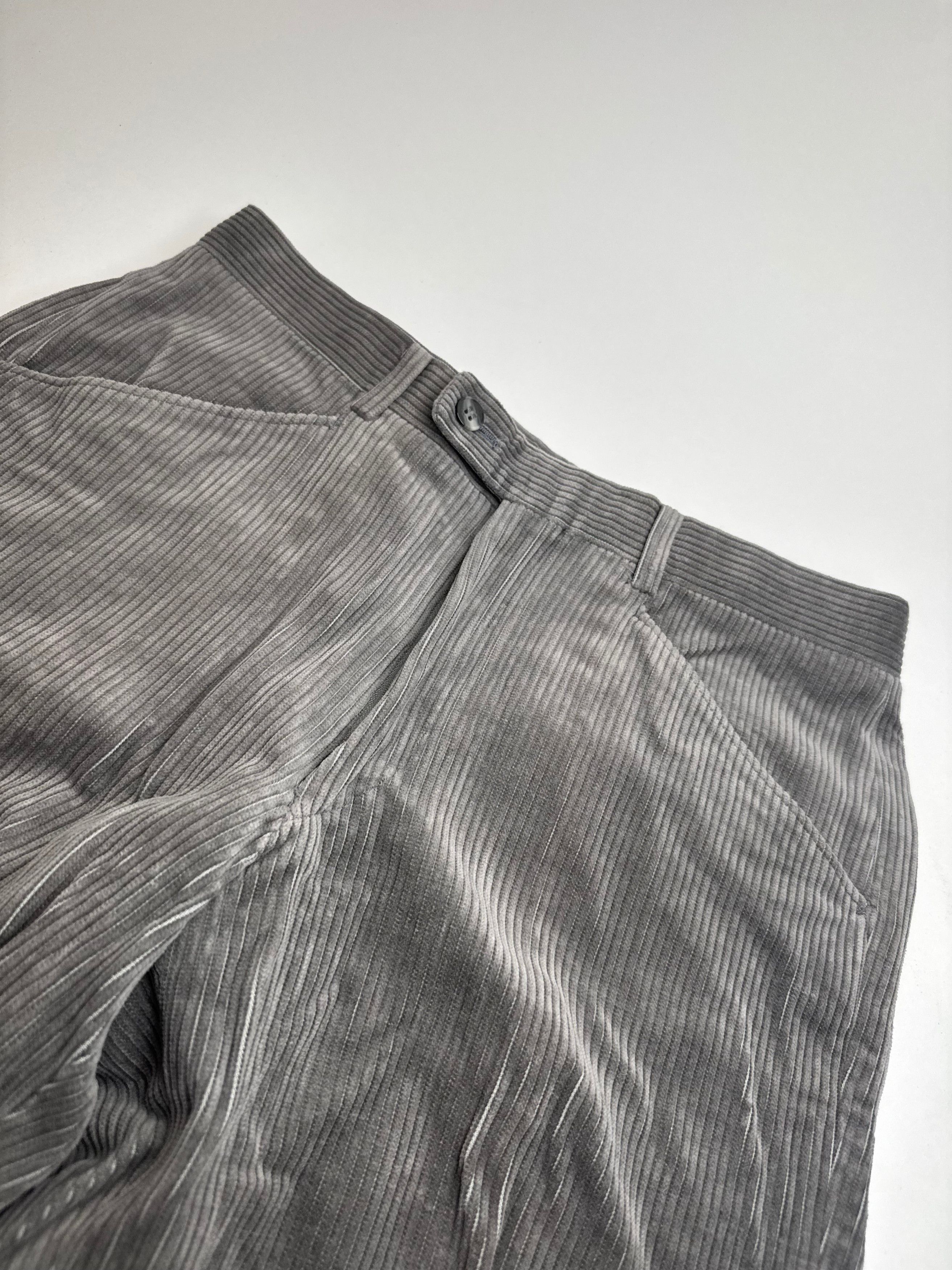 Dior Vintage Cord Pants M Grey/Silver M Size 30" / US 8 / IT 44 - 2 Thumbnail