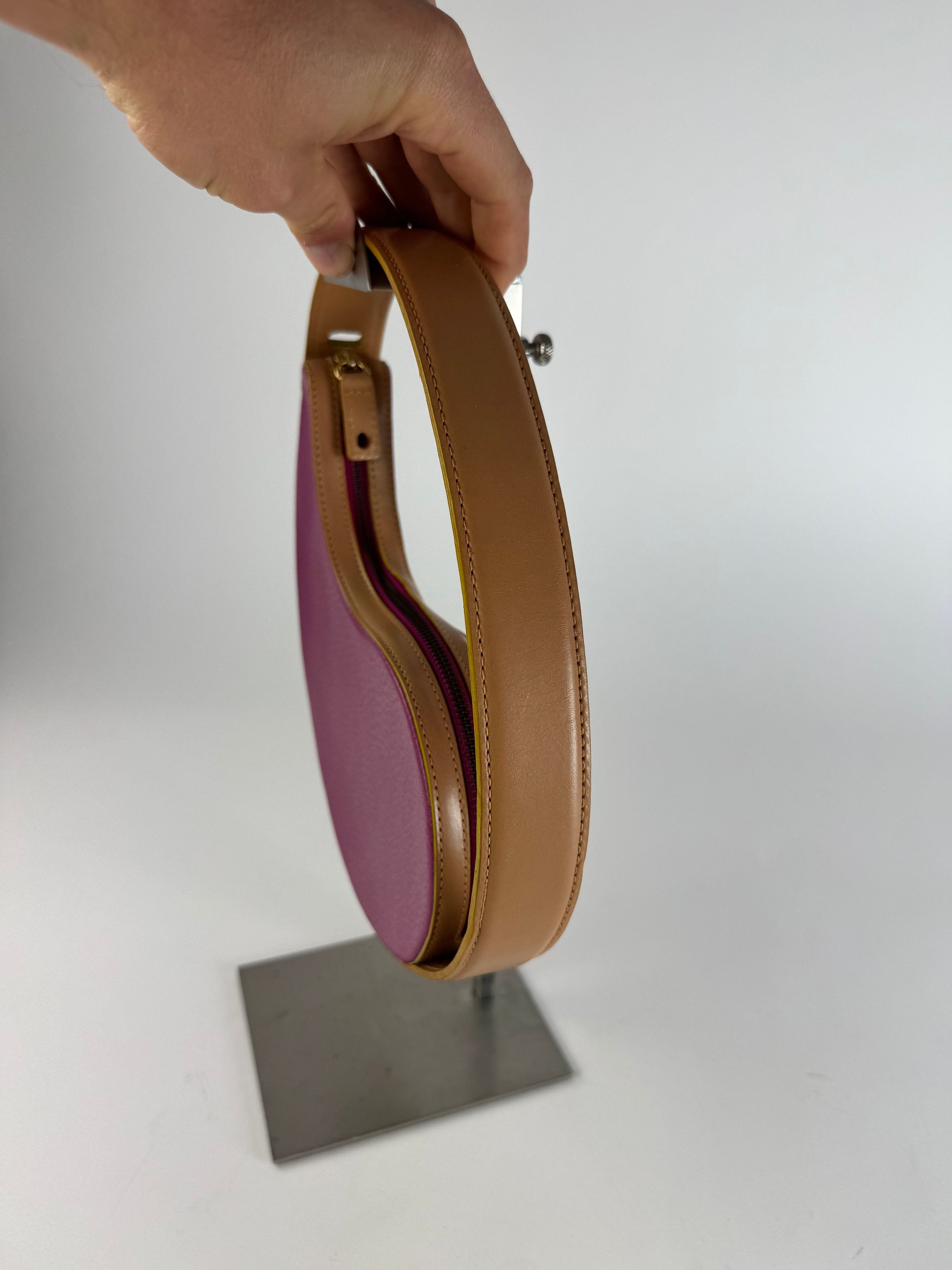 Etro Vintage Abstract Handbag Purple Brown Size ONE SIZE - 5 Thumbnail