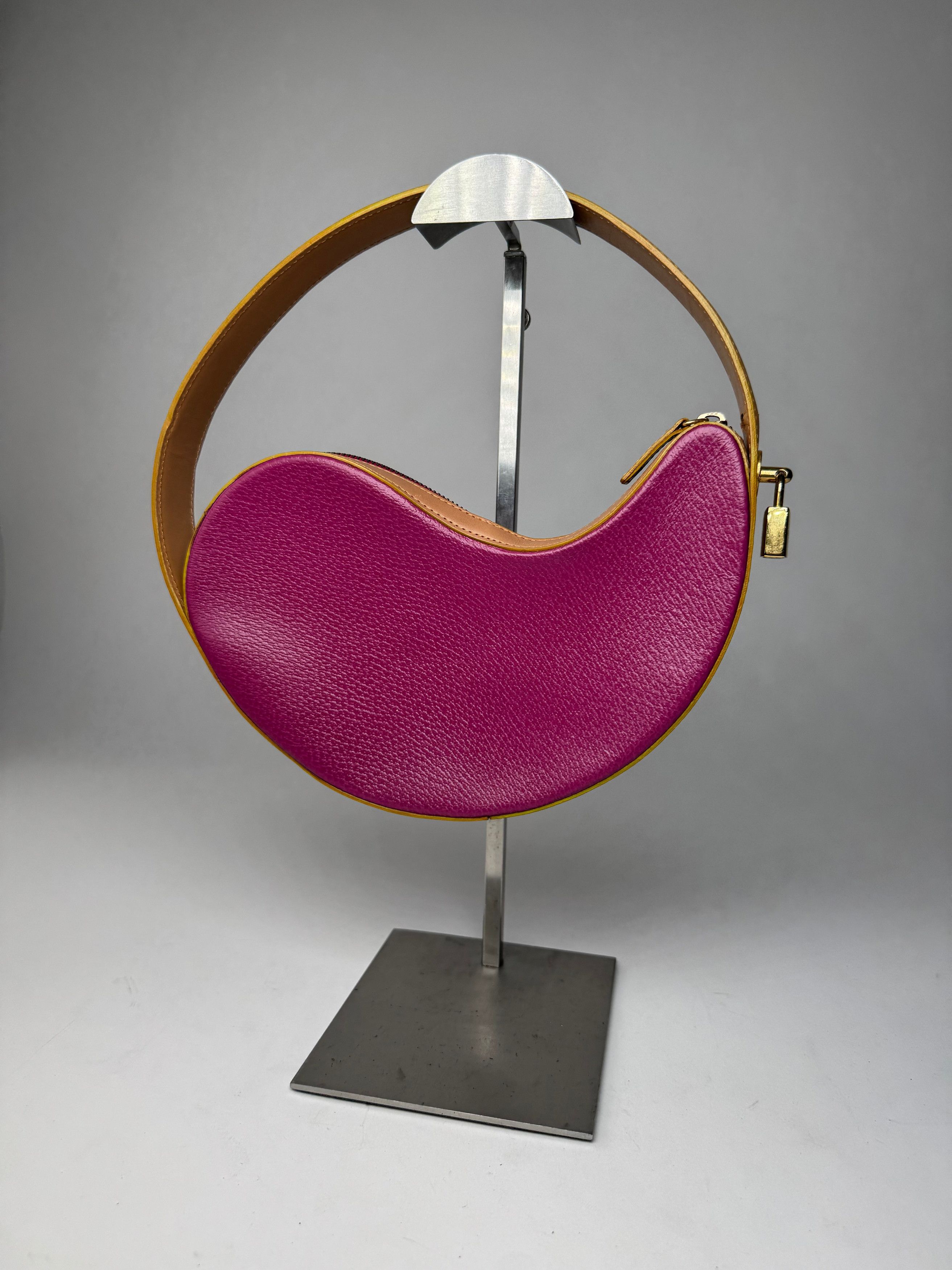 Etro Vintage Abstract Handbag Purple Brown Size ONE SIZE - 2 Thumbnail