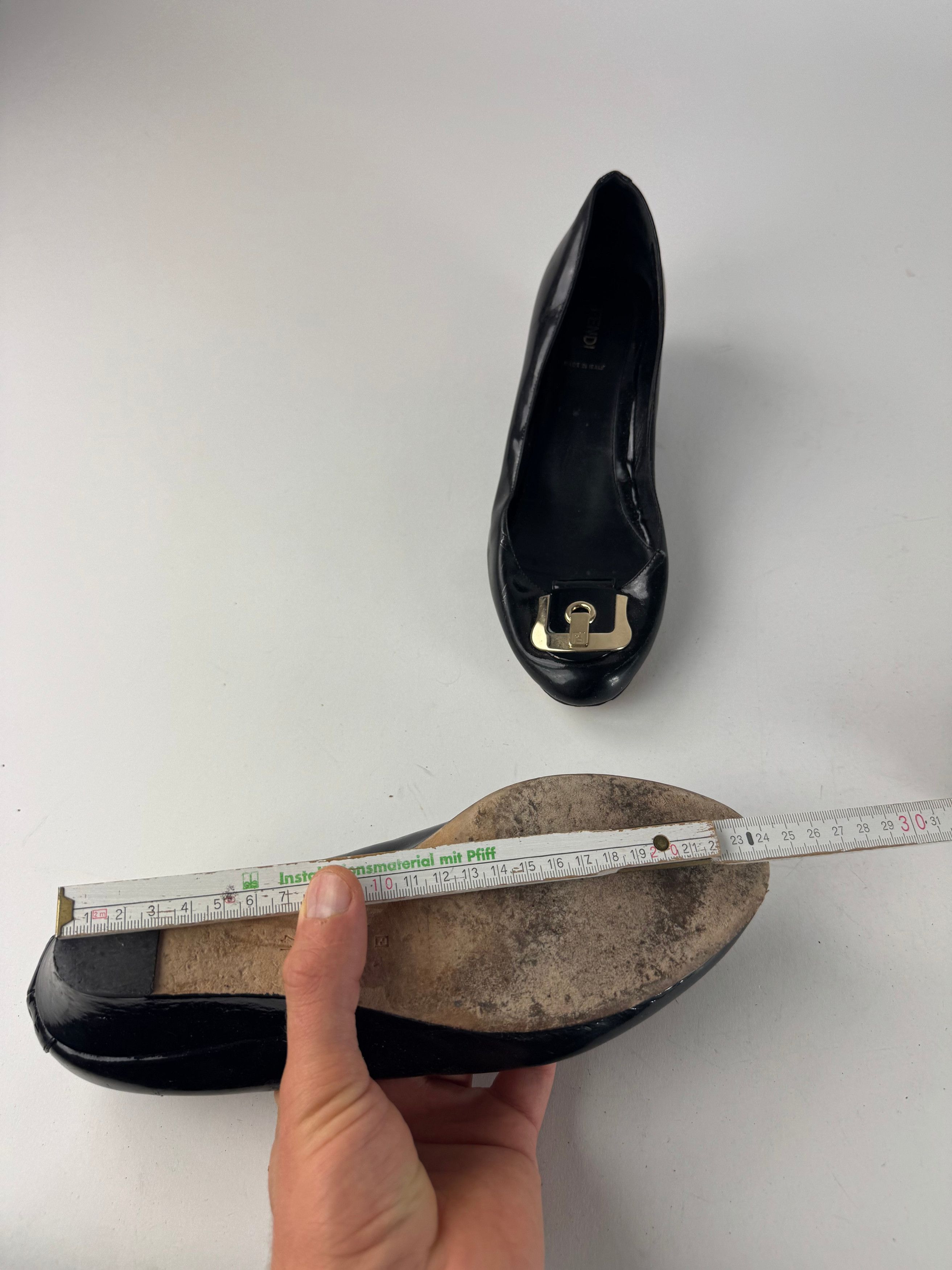 Fendi Vintage Patent Leather Clogs Black EU41 Size US 10 / IT 40 - 10 Thumbnail