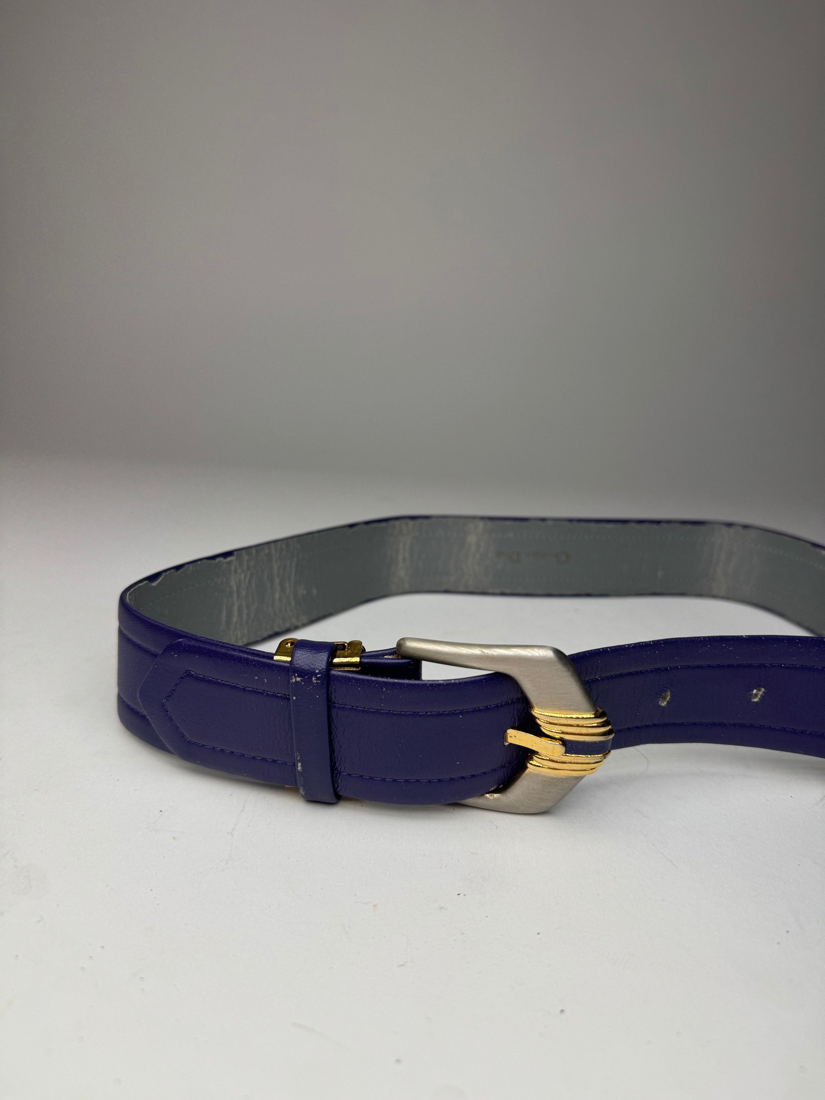 Dior Vintage leather Belt Purple Size ONE SIZE - 5 Thumbnail