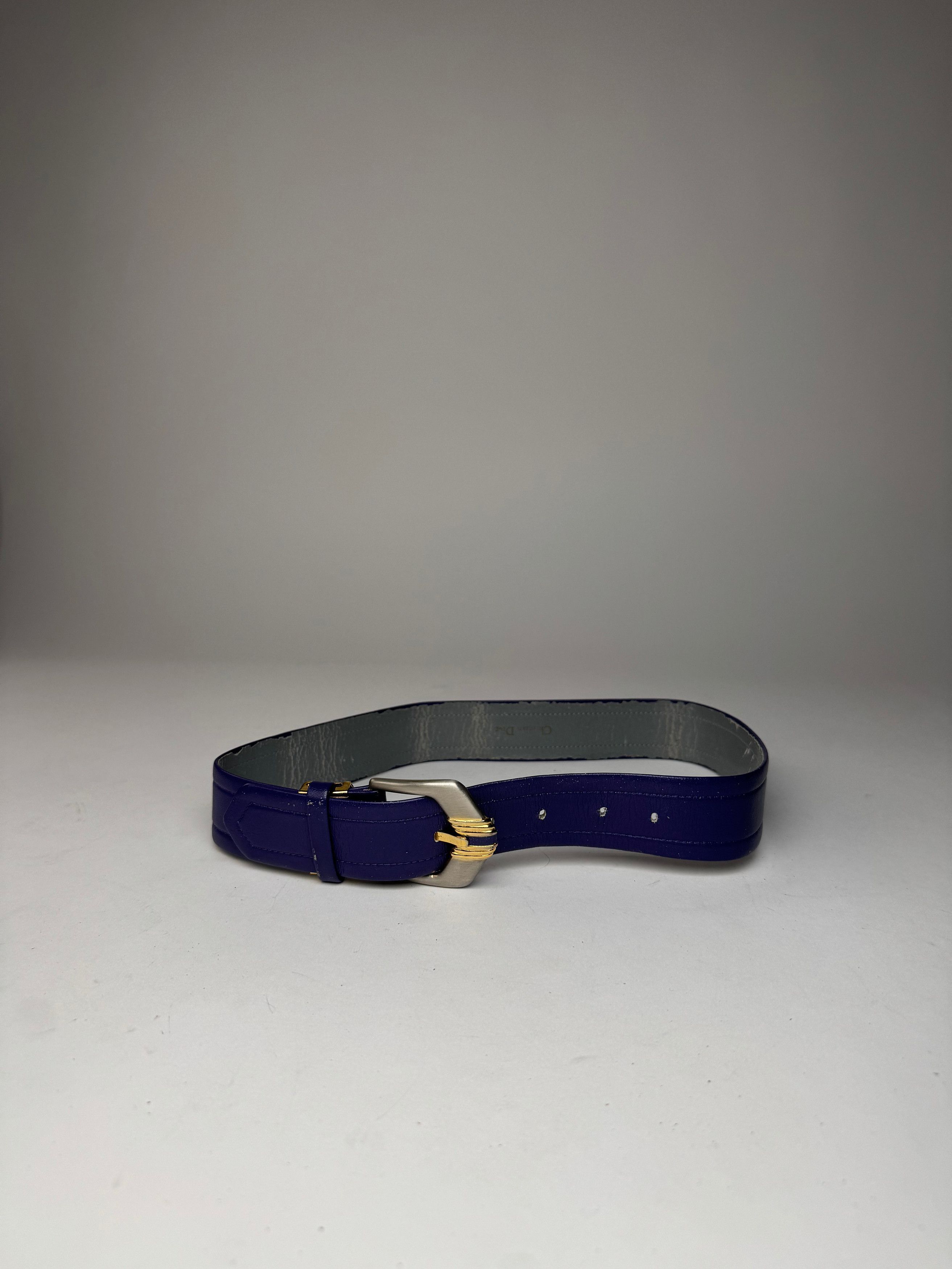 Dior Vintage leather Belt Purple Size ONE SIZE - 2 Thumbnail