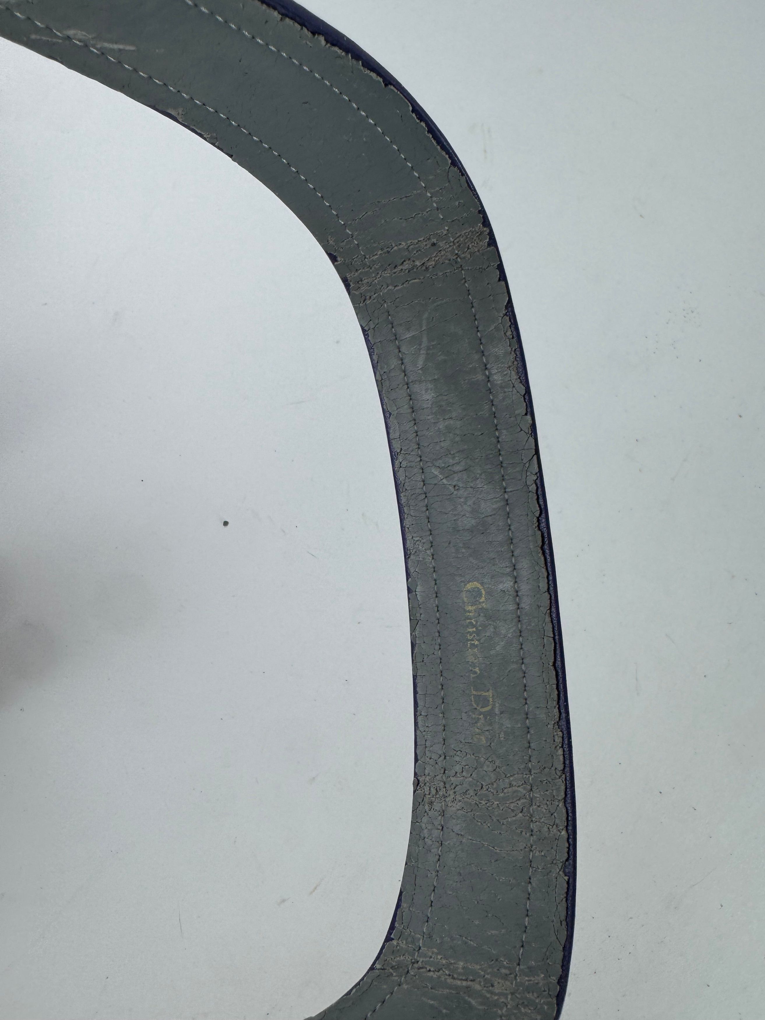 Dior Vintage leather Belt Purple Size ONE SIZE - 3 Thumbnail