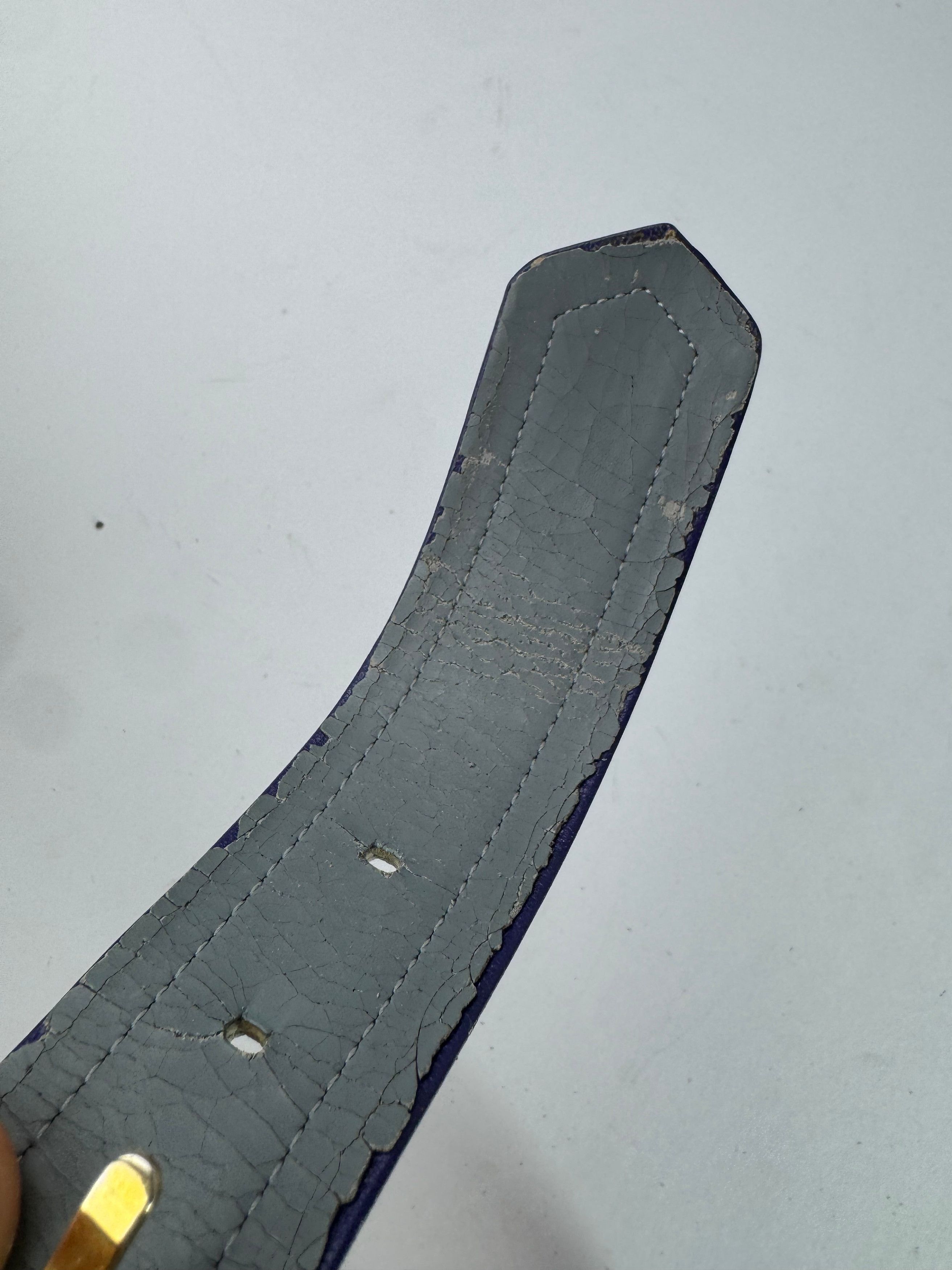 Dior Vintage leather Belt Purple Size ONE SIZE - 4 Thumbnail