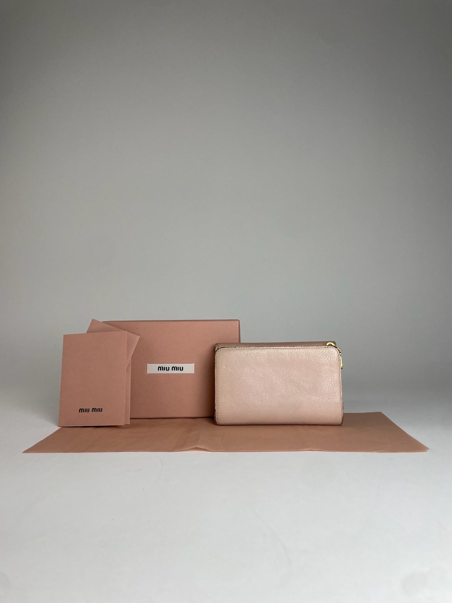 Miu Miu Vintage Pink Leather Wallet Size ONE SIZE - 2 Thumbnail