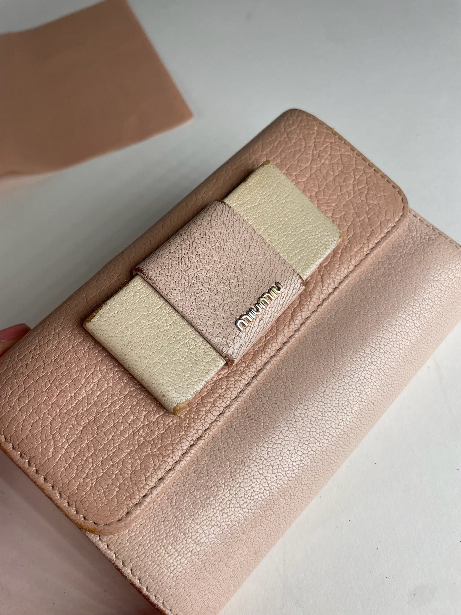 Miu Miu Vintage Pink Leather Wallet Size ONE SIZE - 5 Thumbnail