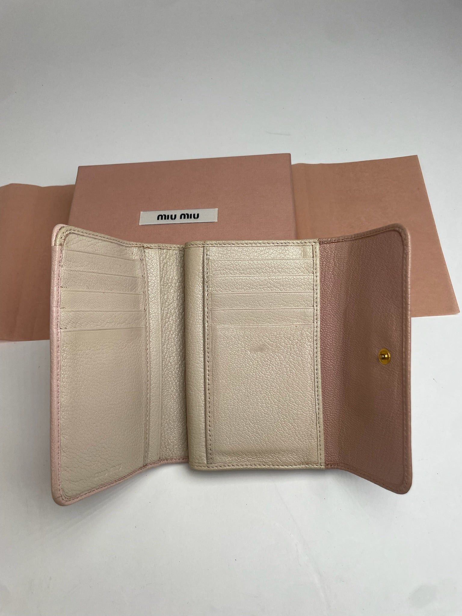 Miu Miu Vintage Pink Leather Wallet Size ONE SIZE - 4 Thumbnail