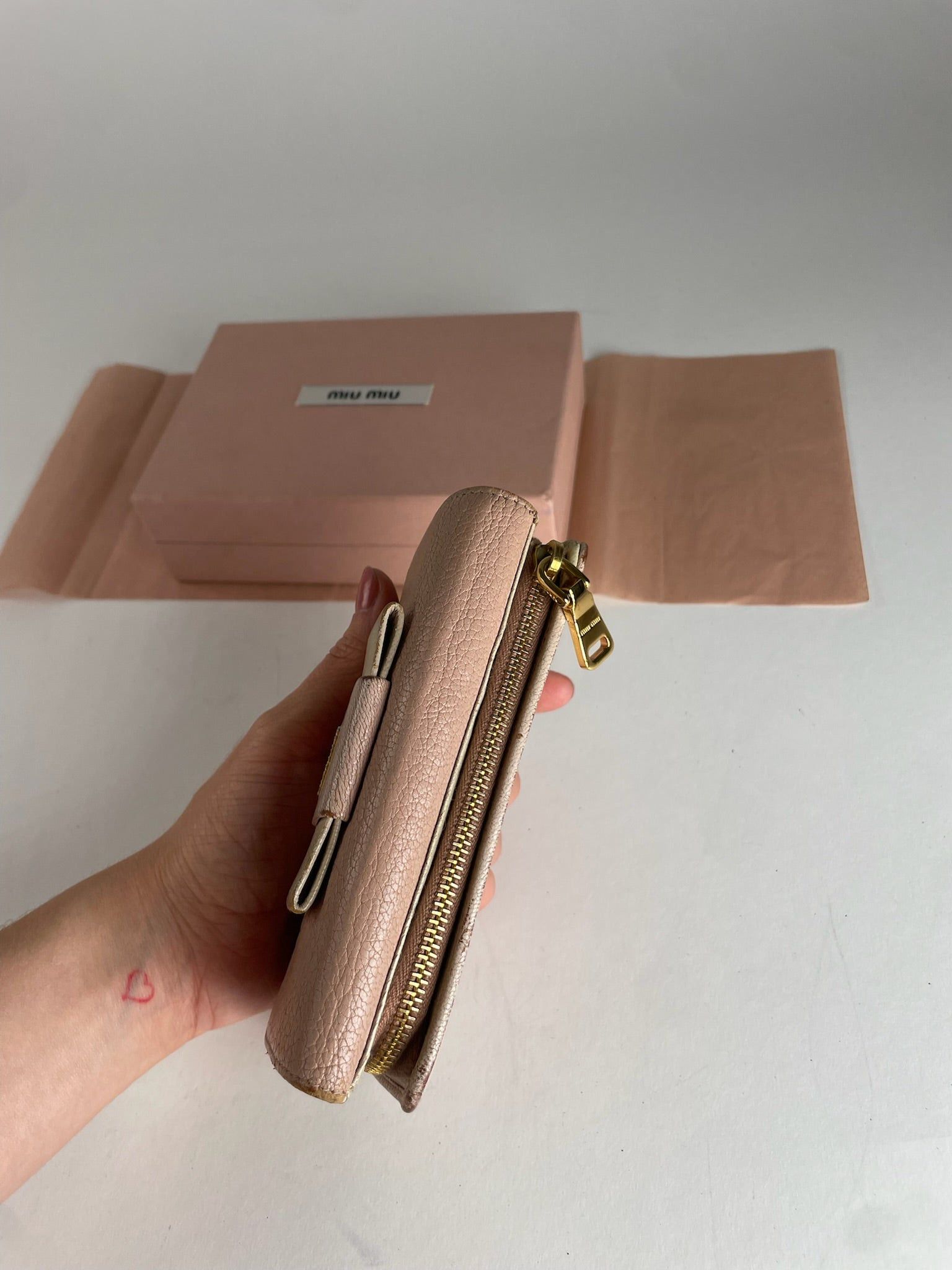 Miu Miu Vintage Pink Leather Wallet Size ONE SIZE - 3 Thumbnail