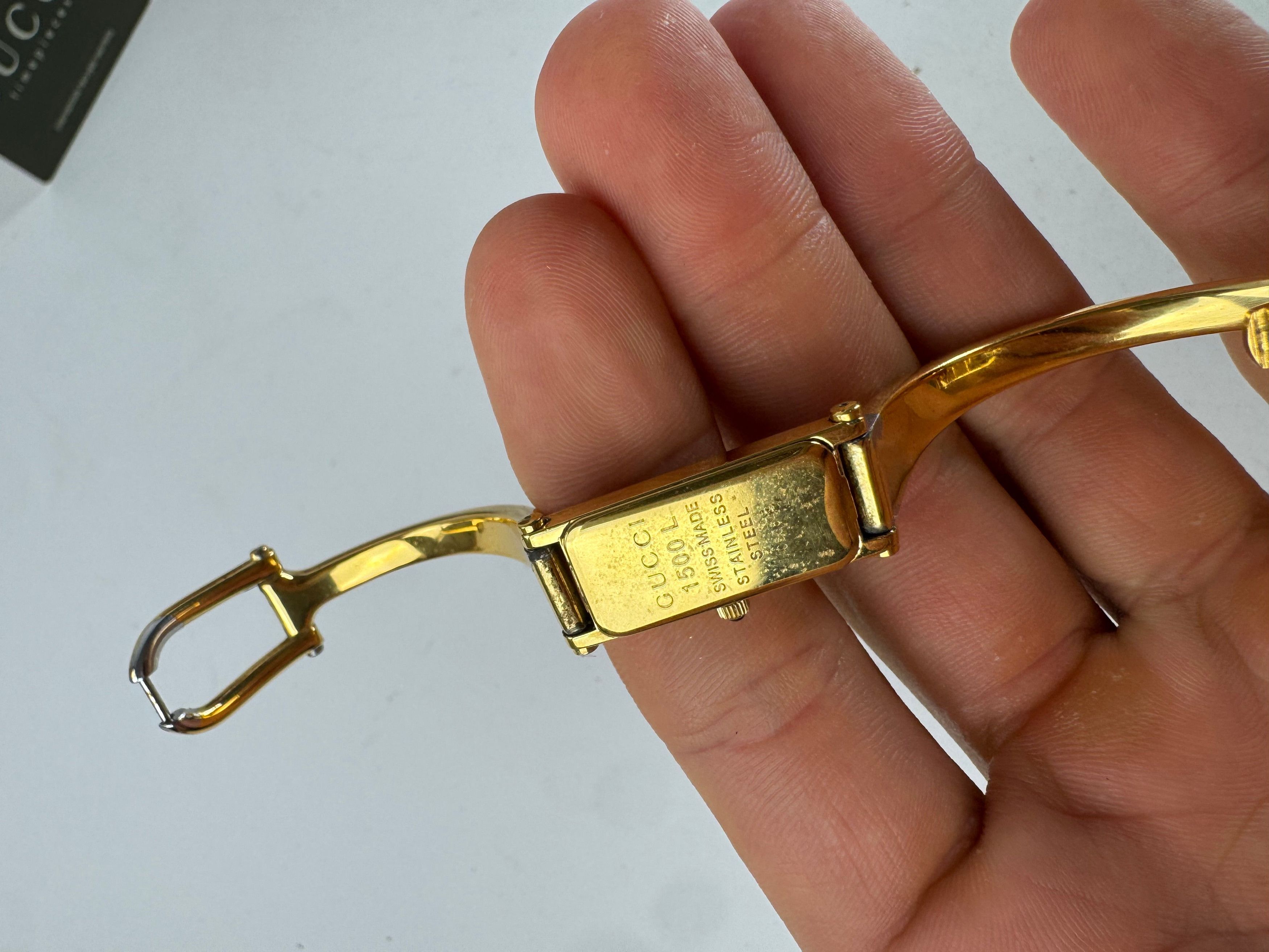 Gucci Vintage Horsebit Quartz Watch Gold Plated Size ONE SIZE - 6 Thumbnail