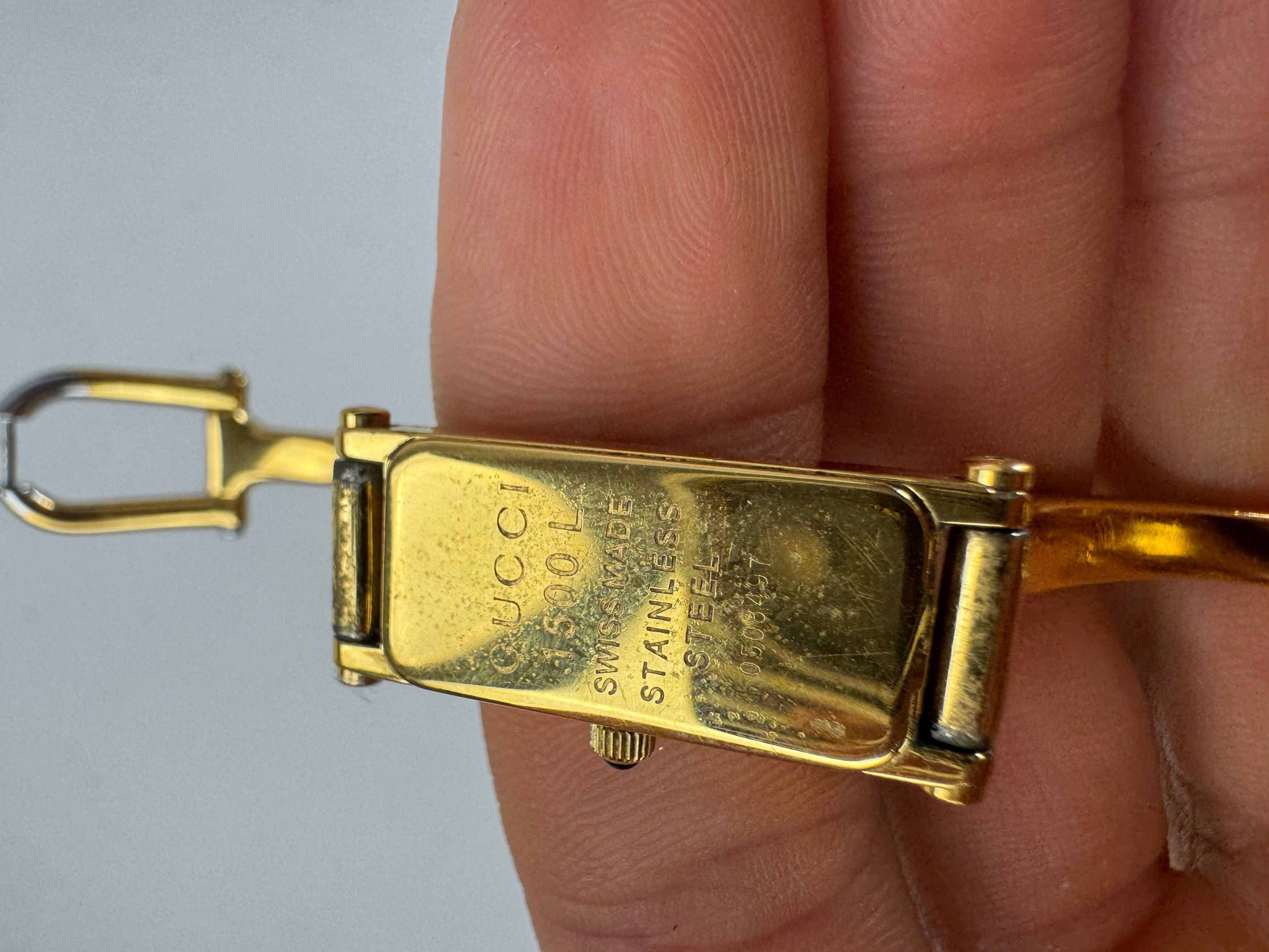 Gucci Vintage Horsebit Quartz Watch Gold Plated Size ONE SIZE - 7 Thumbnail