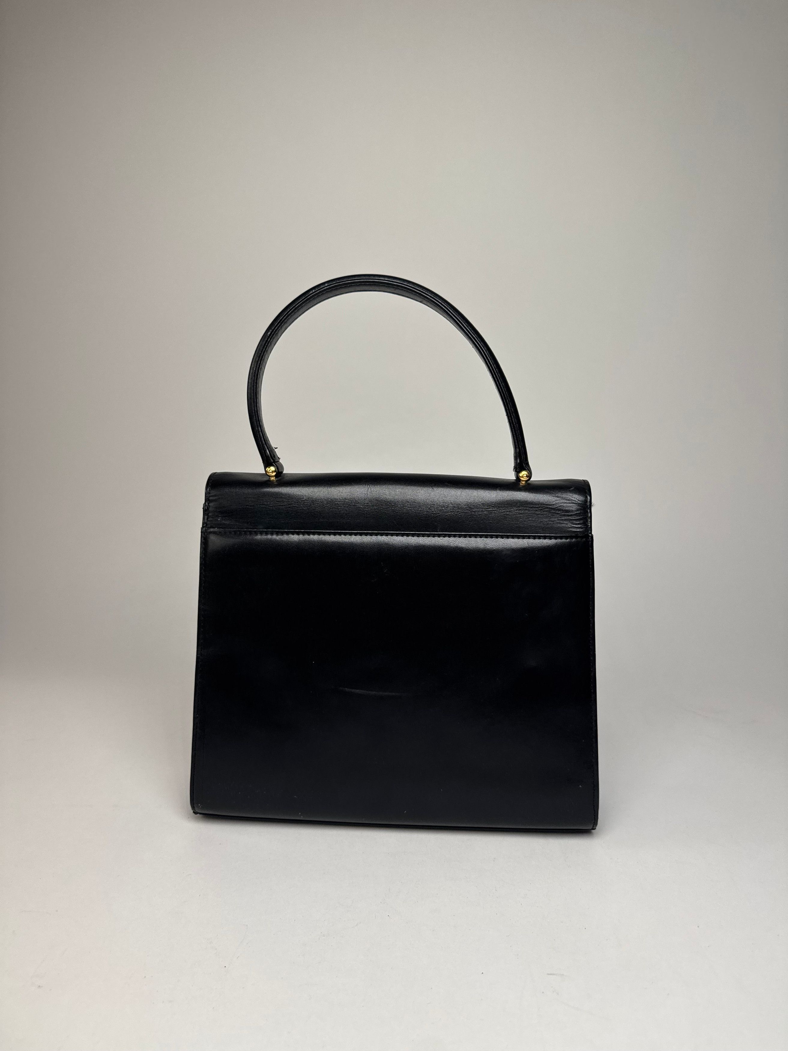Givenchy Vintage Leather Handbag Black Size ONE SIZE - 12 Thumbnail