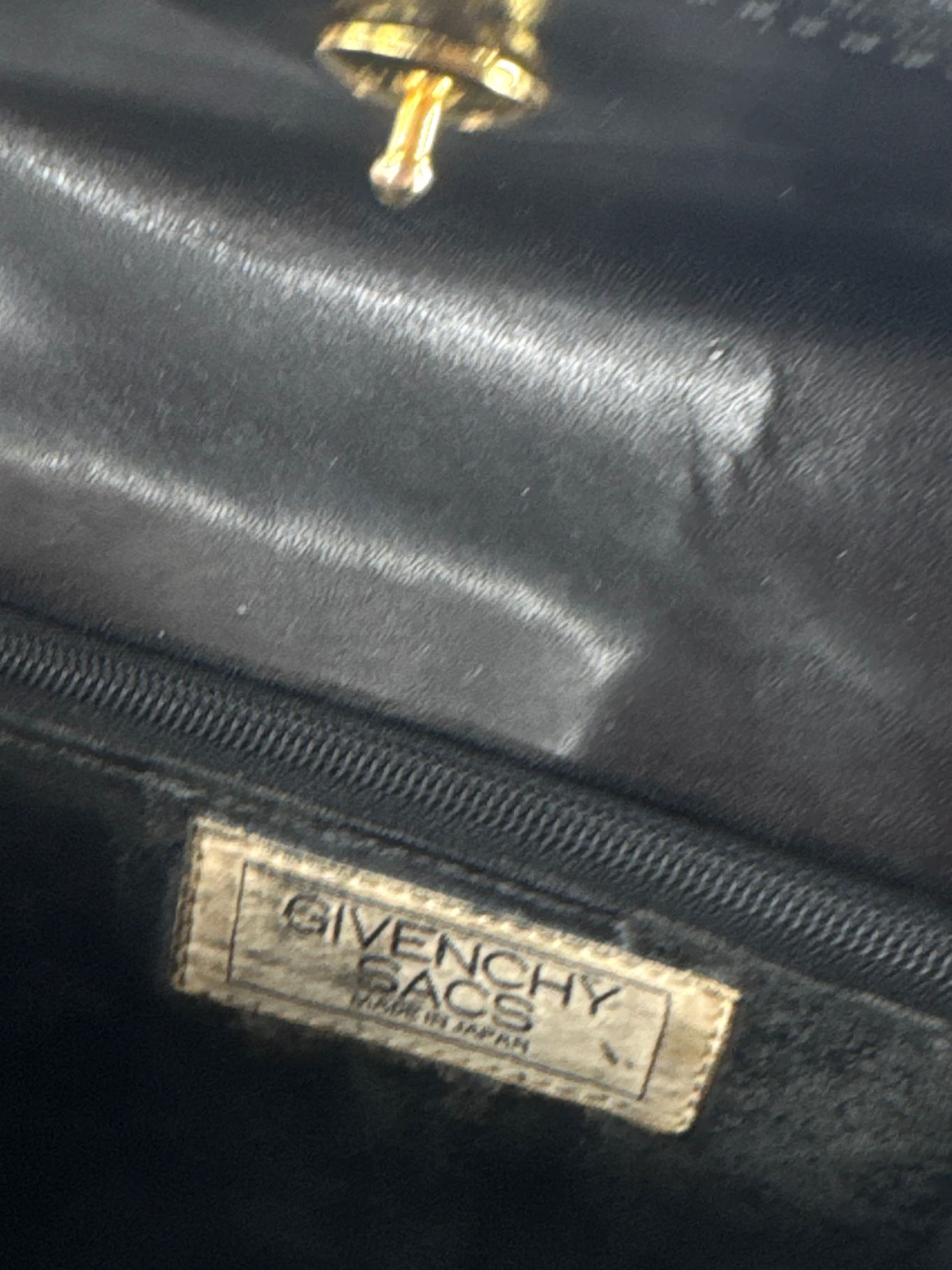 Givenchy Vintage Leather Handbag Black Size ONE SIZE - 10 Thumbnail