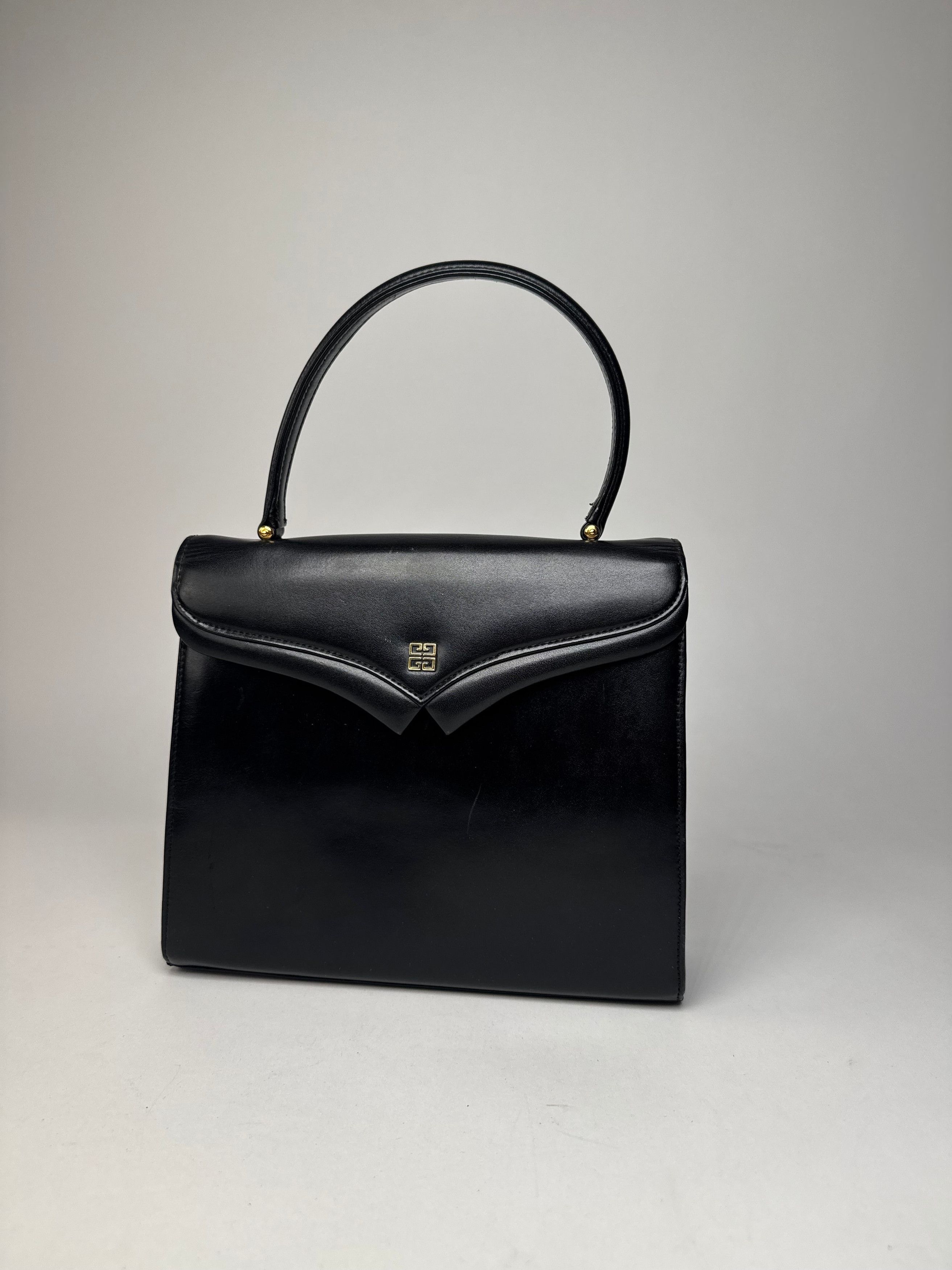 Givenchy Vintage Leather Handbag Black Size ONE SIZE - 6 Thumbnail
