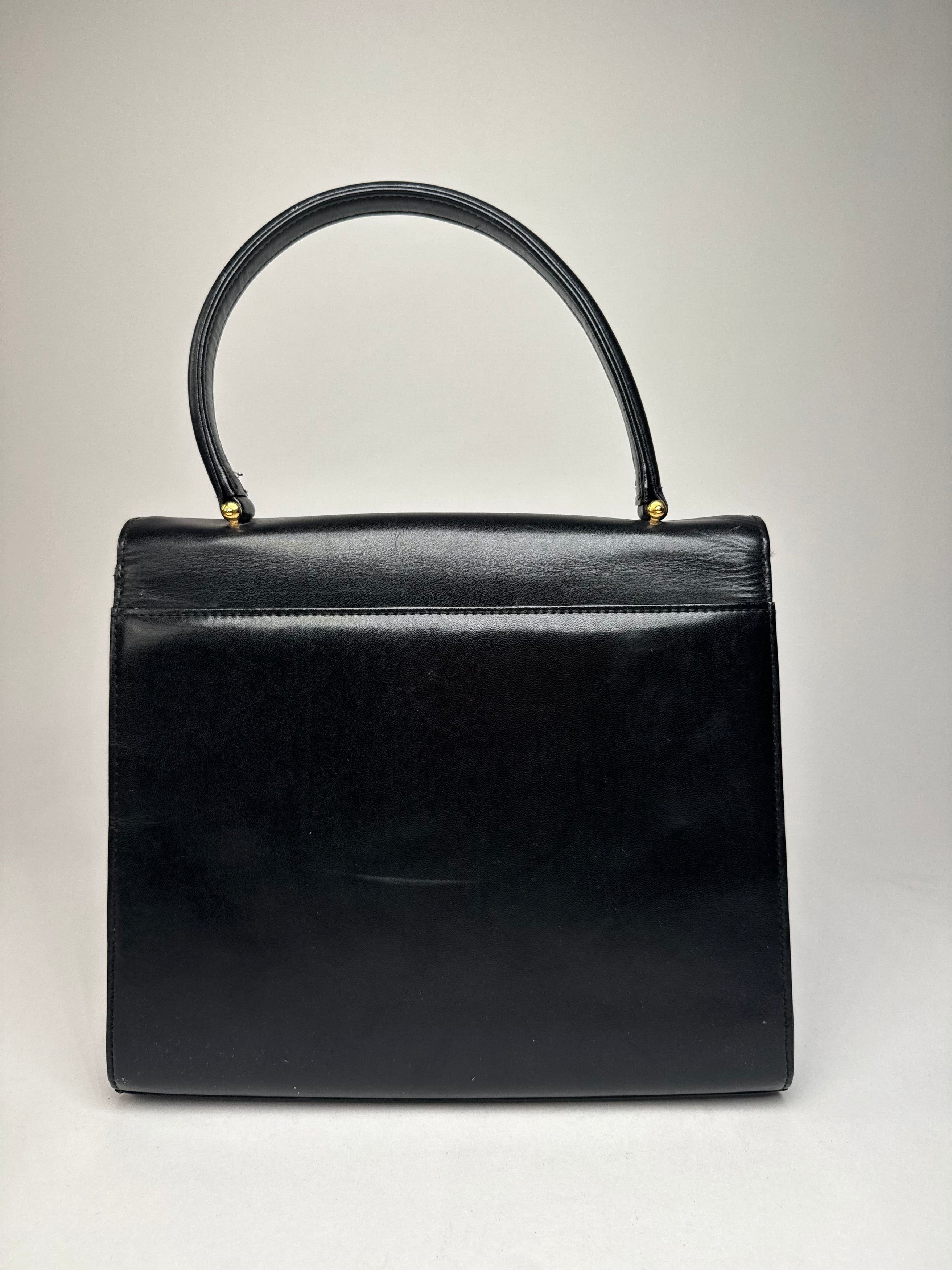 Givenchy Vintage Leather Handbag Black Size ONE SIZE - 2 Thumbnail