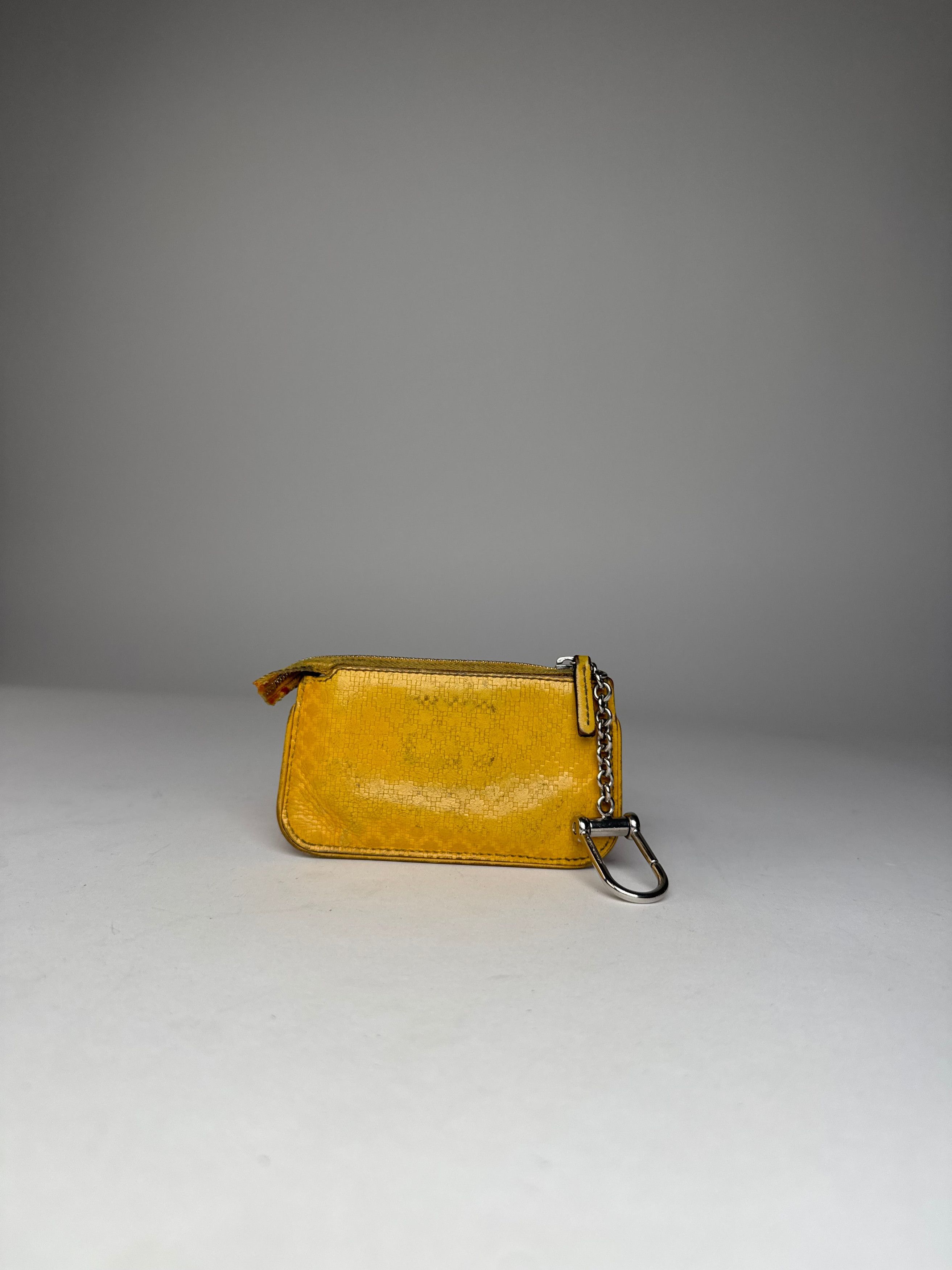 Gucci Vintage Leather Card Holder Yellow Size ONE SIZE - 6 Thumbnail