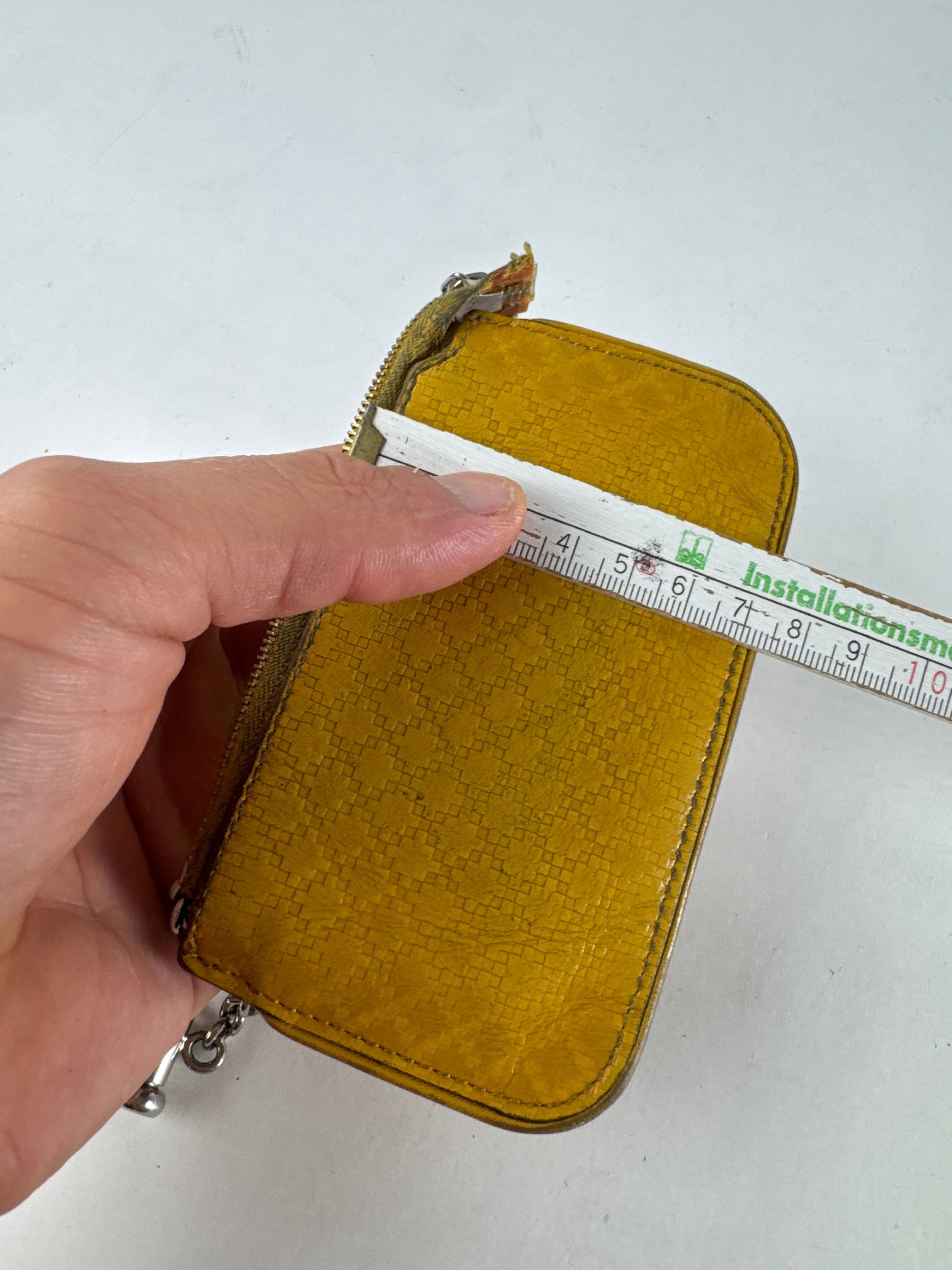 Gucci Vintage Leather Card Holder Yellow Size ONE SIZE - 8 Thumbnail