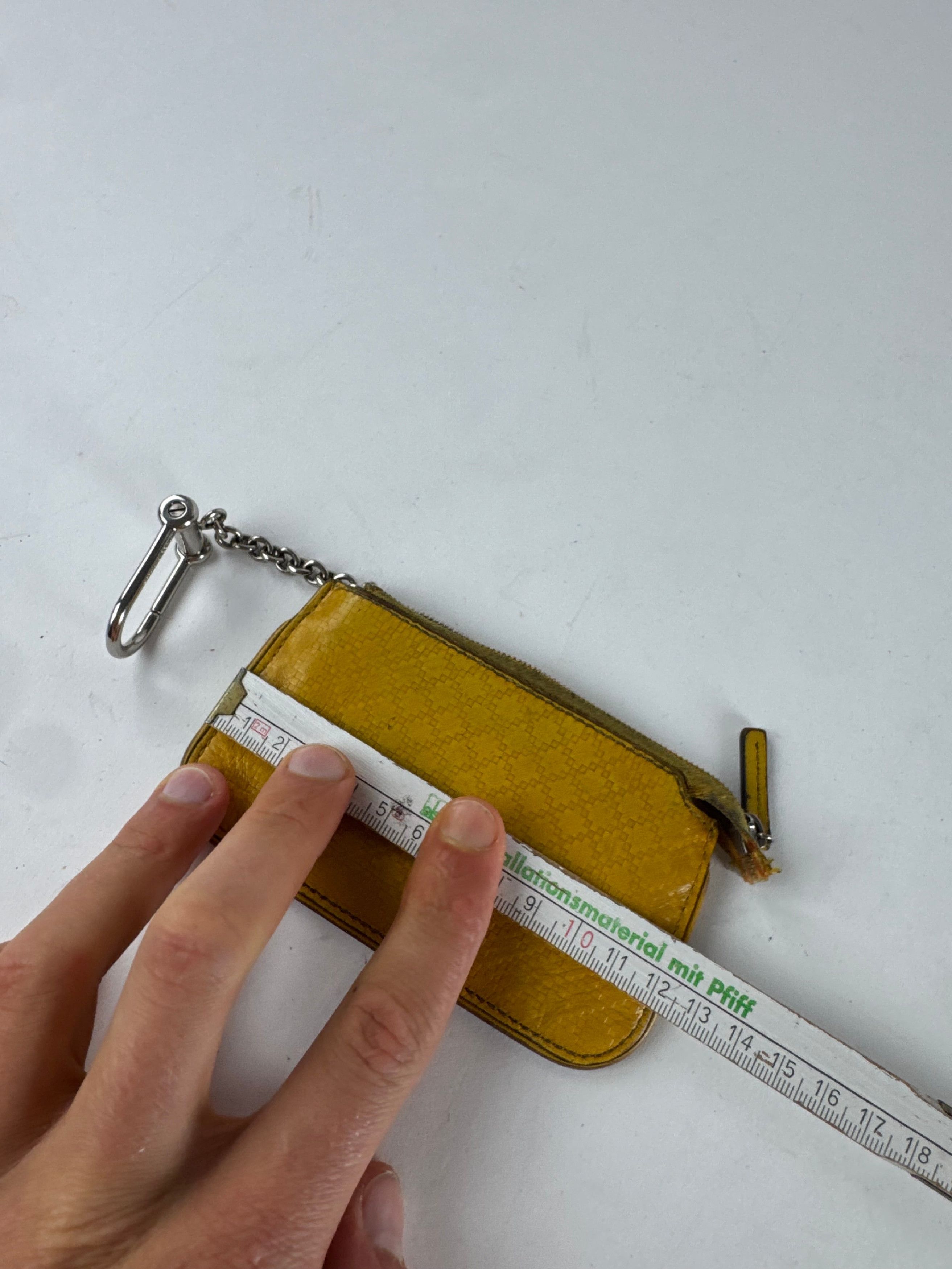 Gucci Vintage Leather Card Holder Yellow Size ONE SIZE - 7 Thumbnail