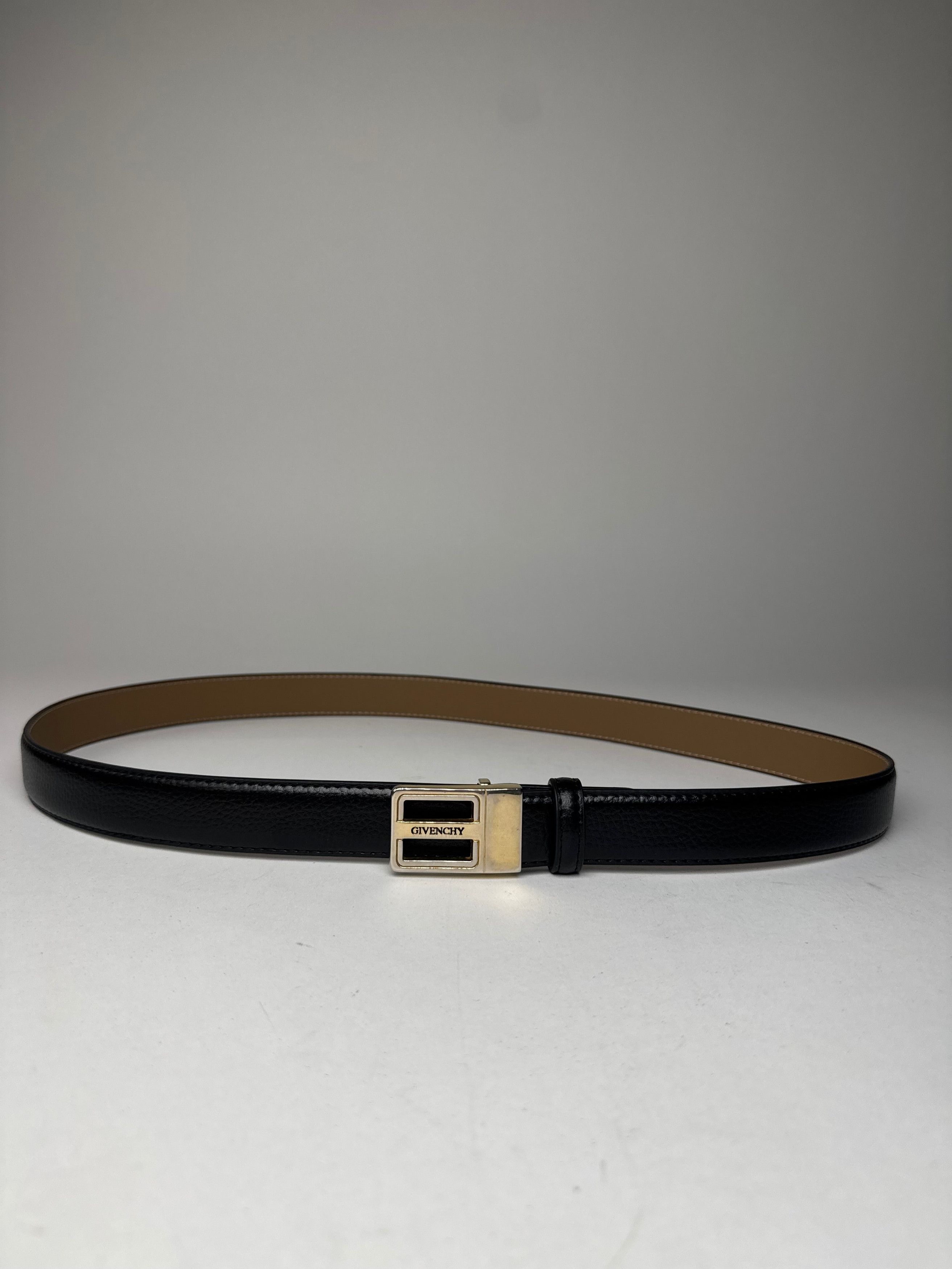 Givenchy Vintage Leather Belt Black Size ONE SIZE - 11 Thumbnail