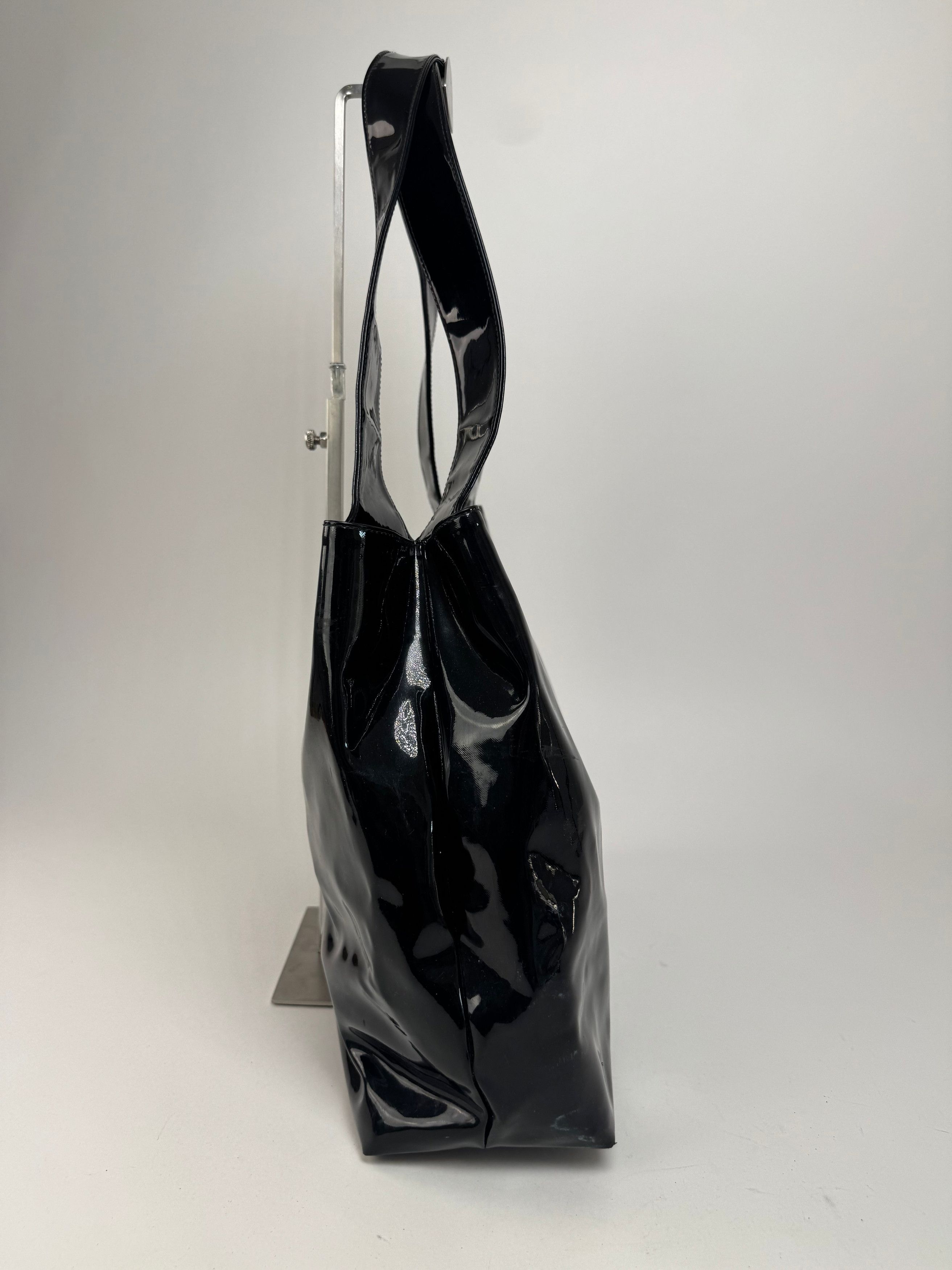 Salvatore Ferragamo Vintage Patent Leather Bag Black Size ONE SIZE - 5 Thumbnail
