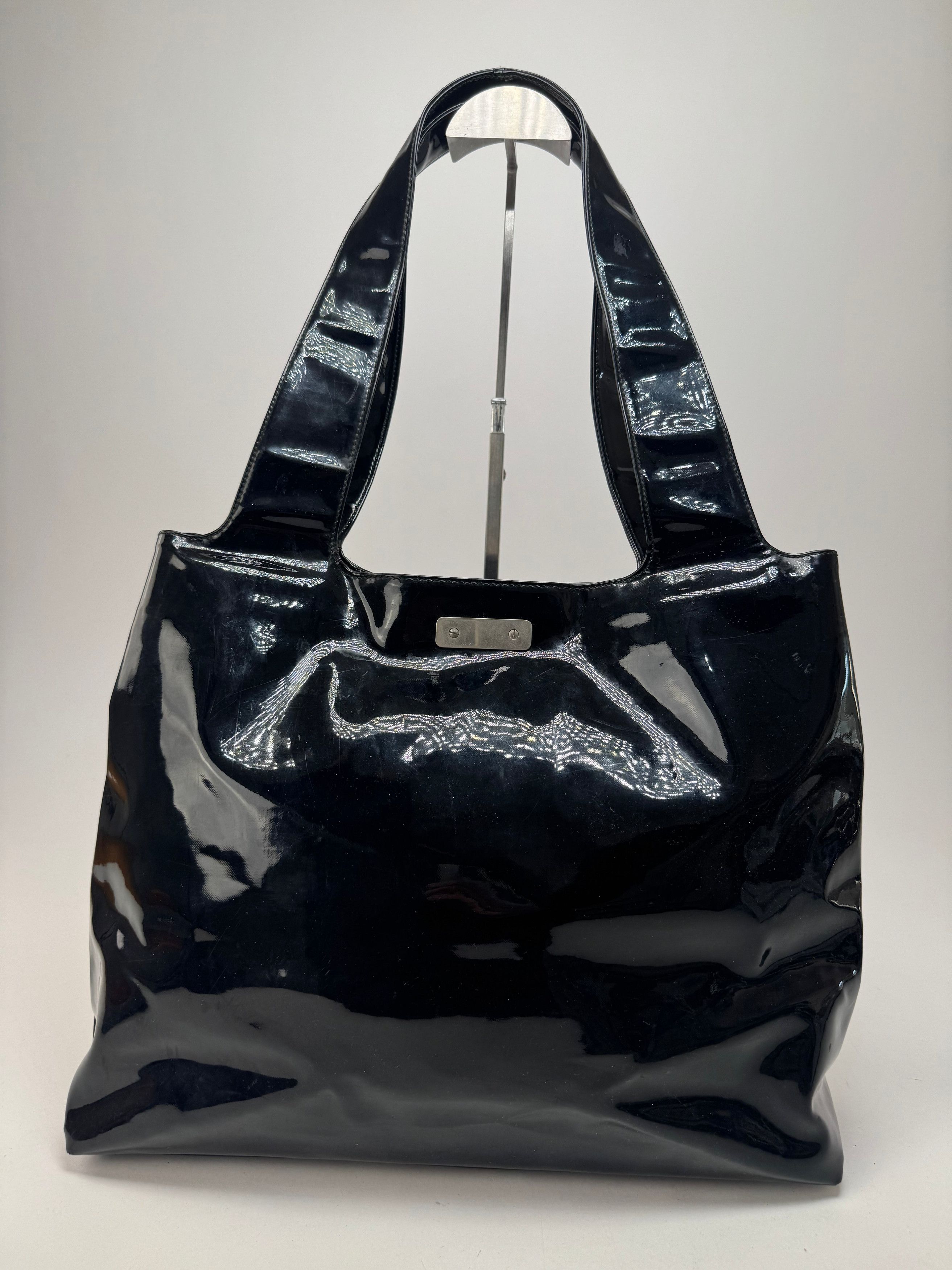 Salvatore Ferragamo Vintage Patent Leather Bag Black Size ONE SIZE - 8 Thumbnail