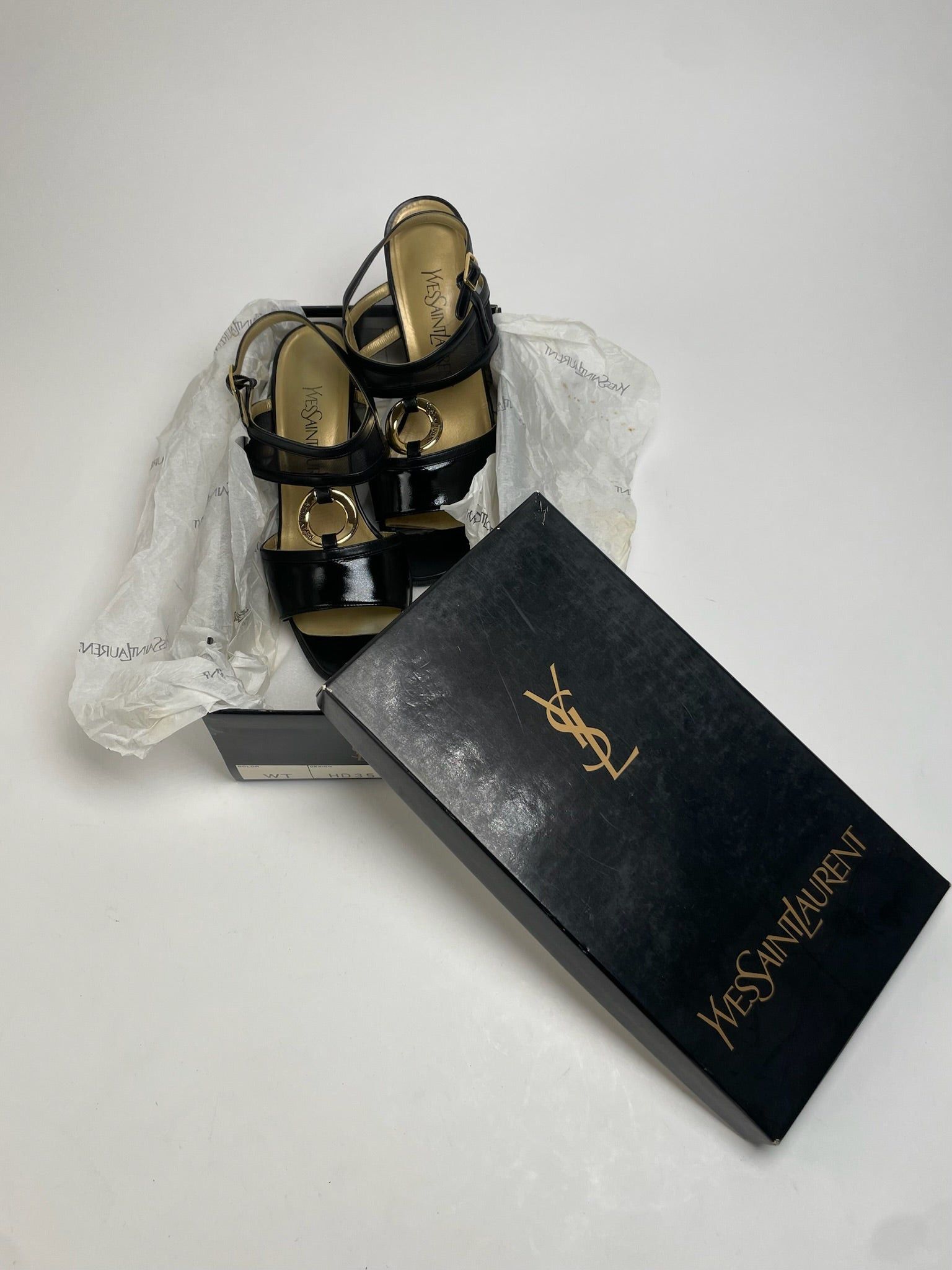 Other Vintage Yves Saint Laurent Leather Pumps Black EU36,5 Size US 5 / IT 35 - 2 Thumbnail