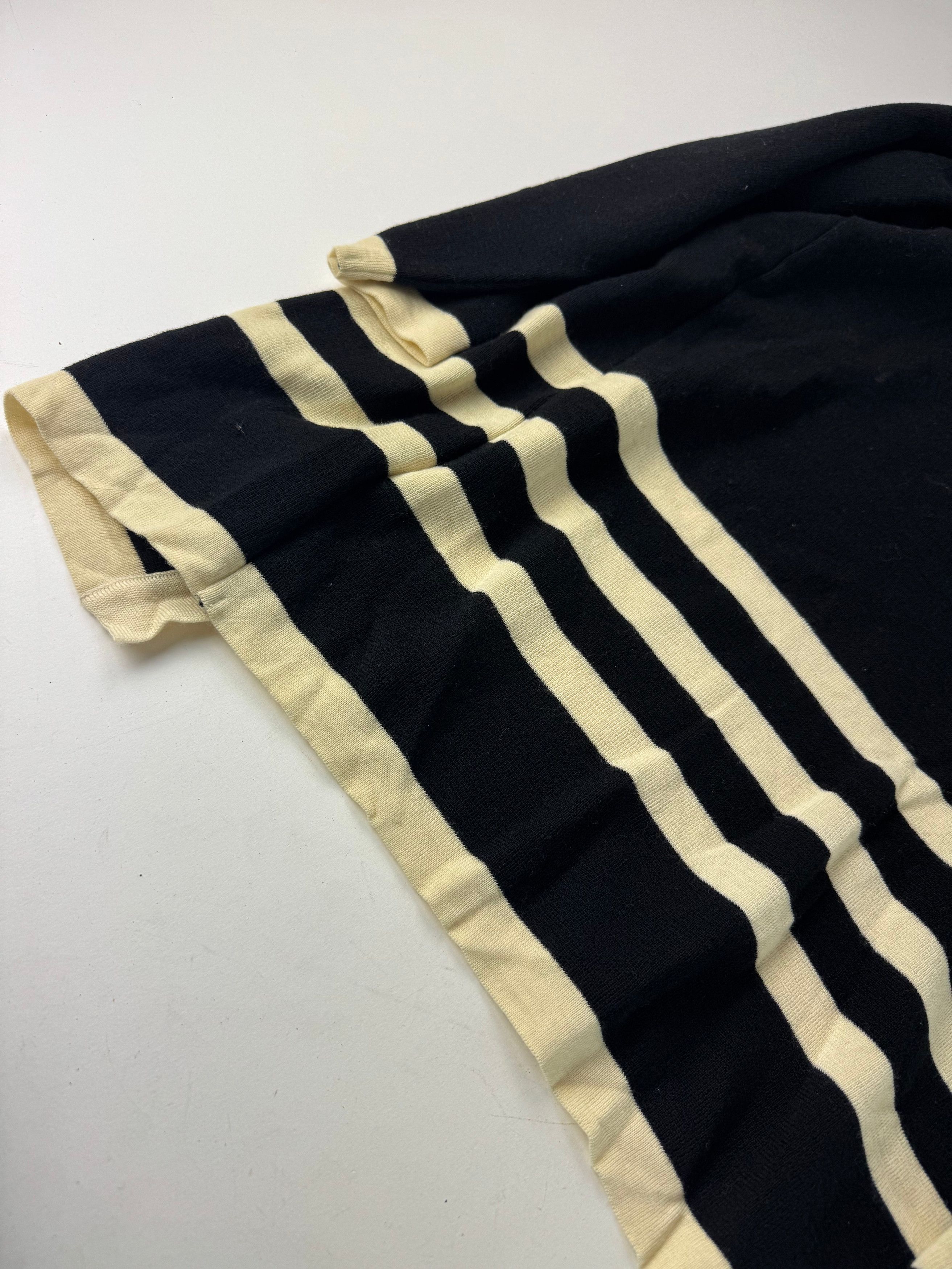 Courreges Vintage Paris Striped Cardigan Black White M Size M / US 6-8 / IT 42-44 - 11 Thumbnail