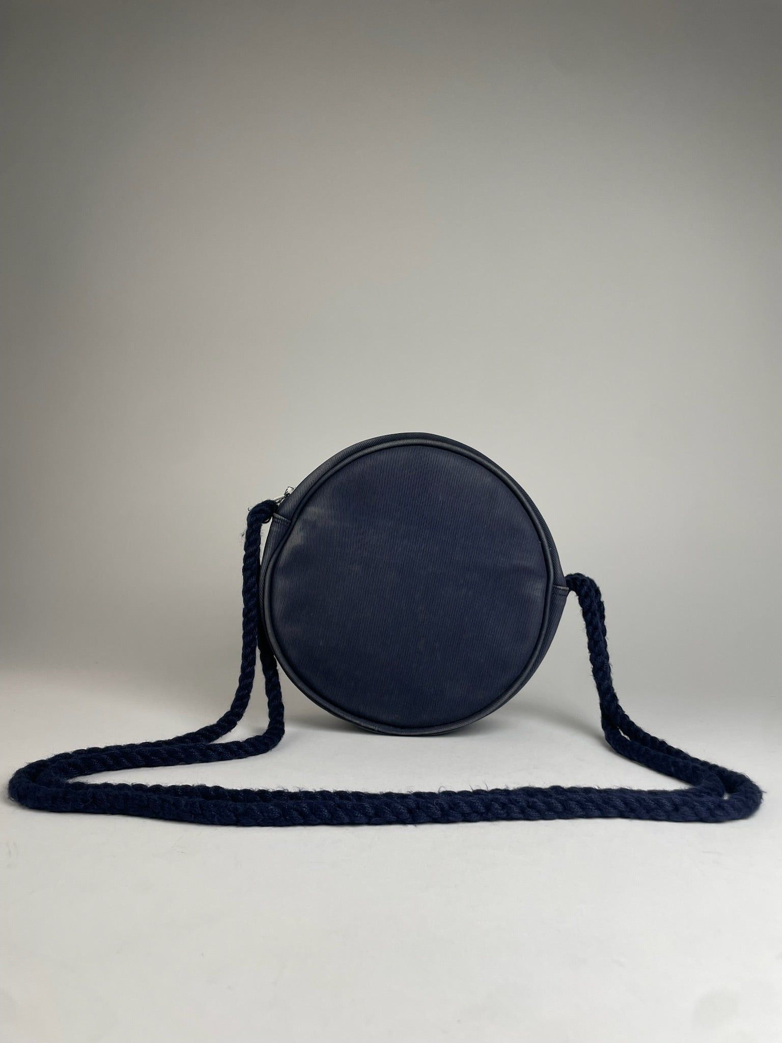 Courreges Vintage Paris Canvas Crossbody/Shoulder Bag Navy White Size ONE SIZE - 2 Thumbnail