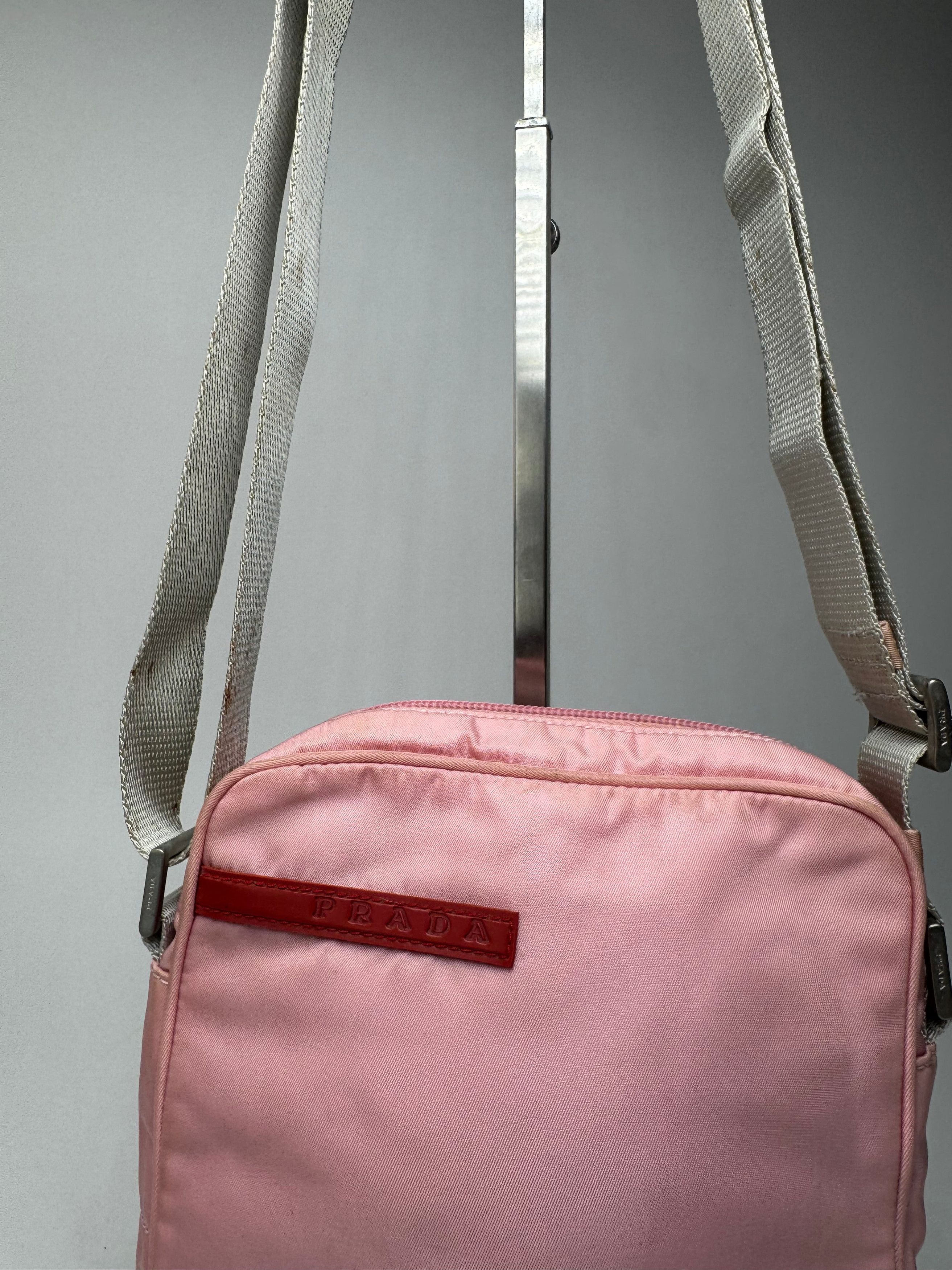 Prada Vintage Sport 2 way bag pink polyester Size ONE SIZE - 6 Thumbnail